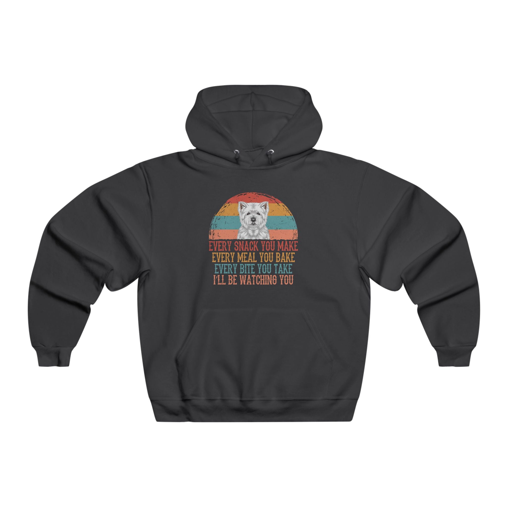 Vintage Dog Lover Hoodie — "Every Snack You Make" Funny Dog Pullover