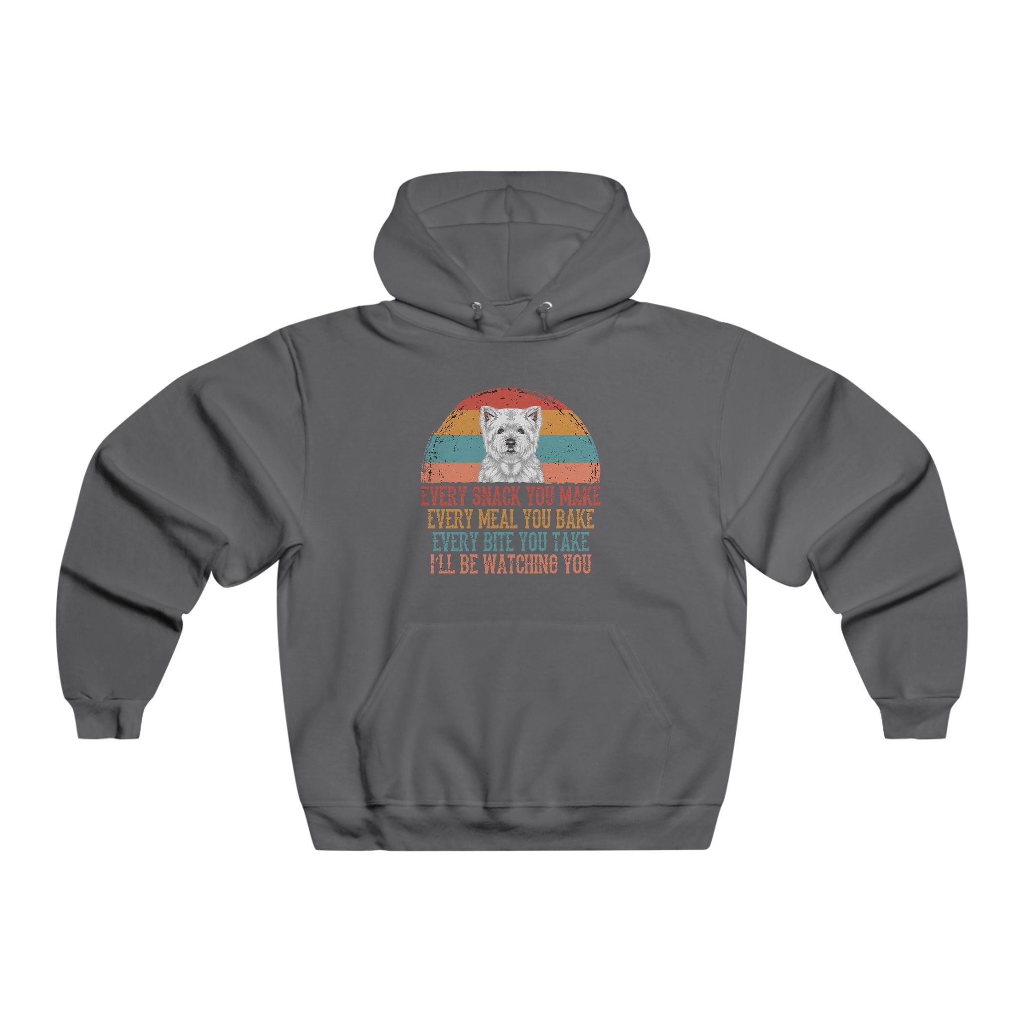 Vintage Dog Lover Hoodie — "Every Snack You Make" Funny Dog Pullover