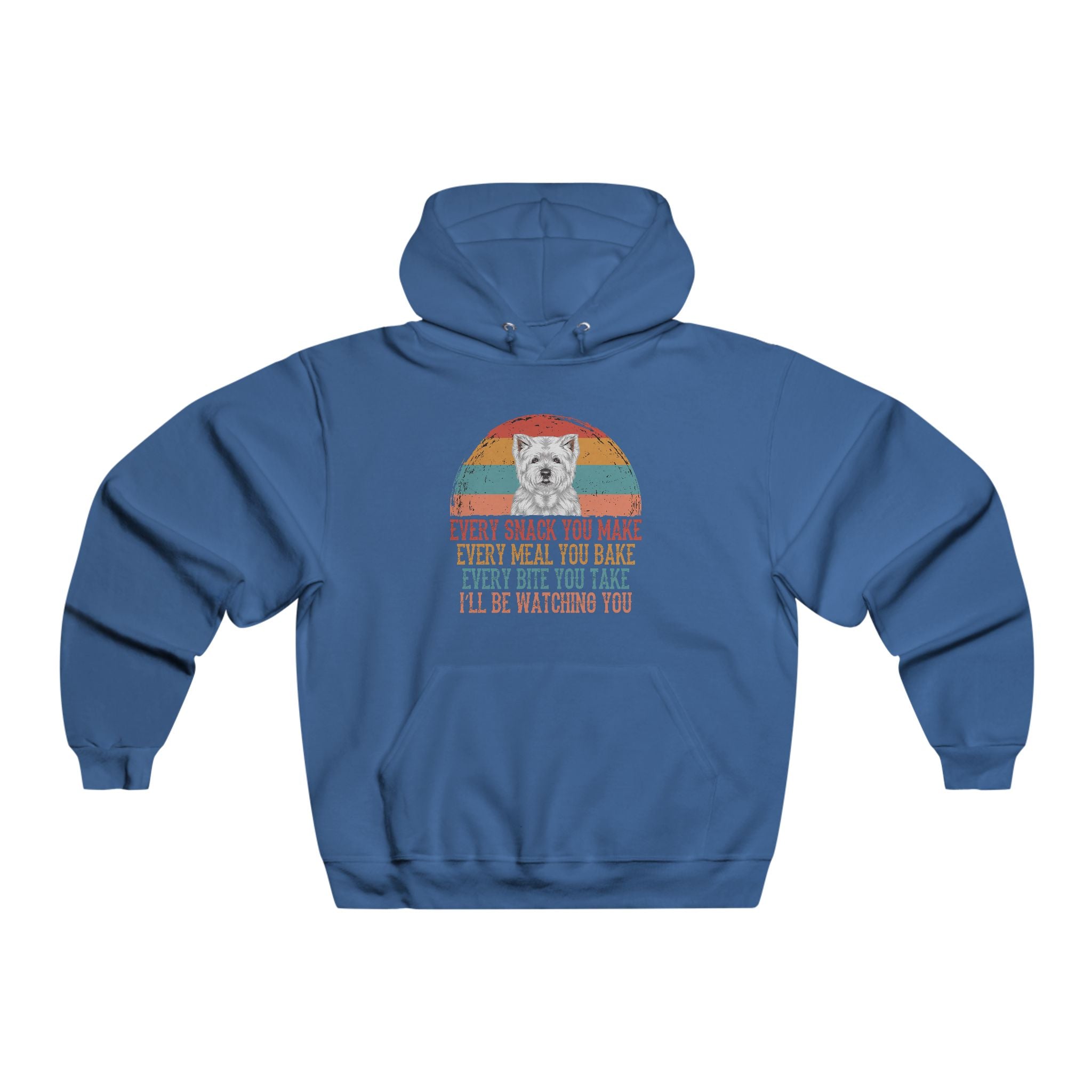 Vintage Dog Lover Hoodie — "Every Snack You Make" Funny Dog Pullover