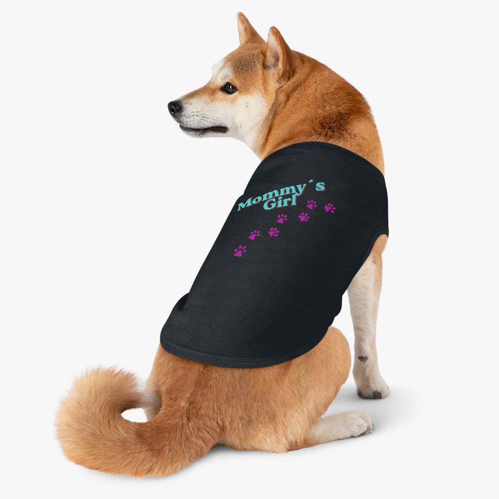 Mommy's Girl Pet Tank Top — Cute Paw Print Dog Shirt for Small Dogs & Puppies