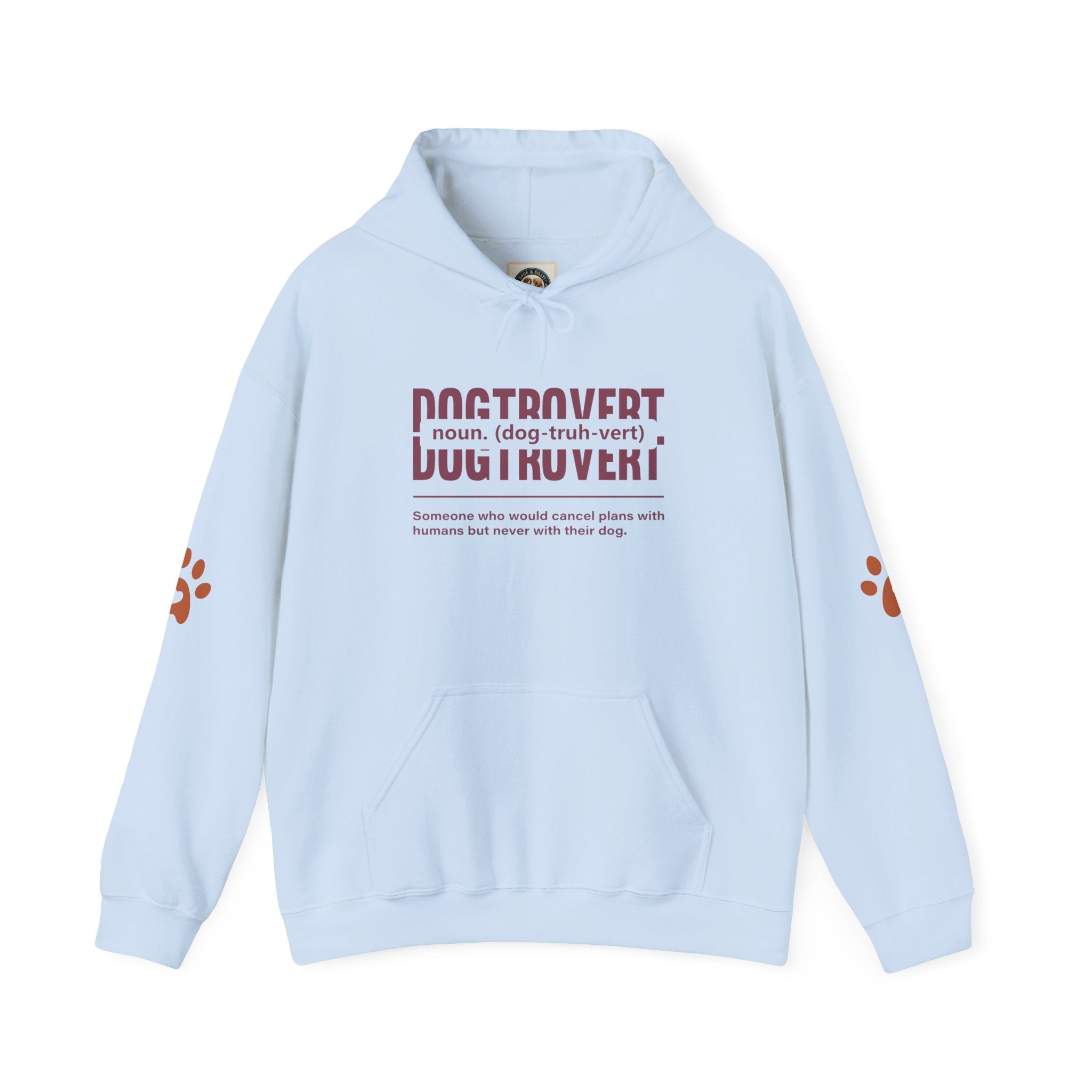 Dogtrovert Definition Hoodie – Funny Dog Lover Graphic Pullover