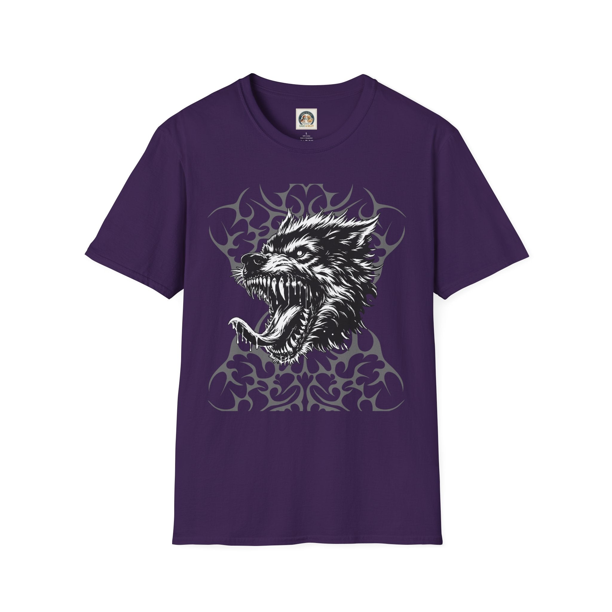 Angry Wolf Graphic T-Shirt — "This Is My Friendly Side"