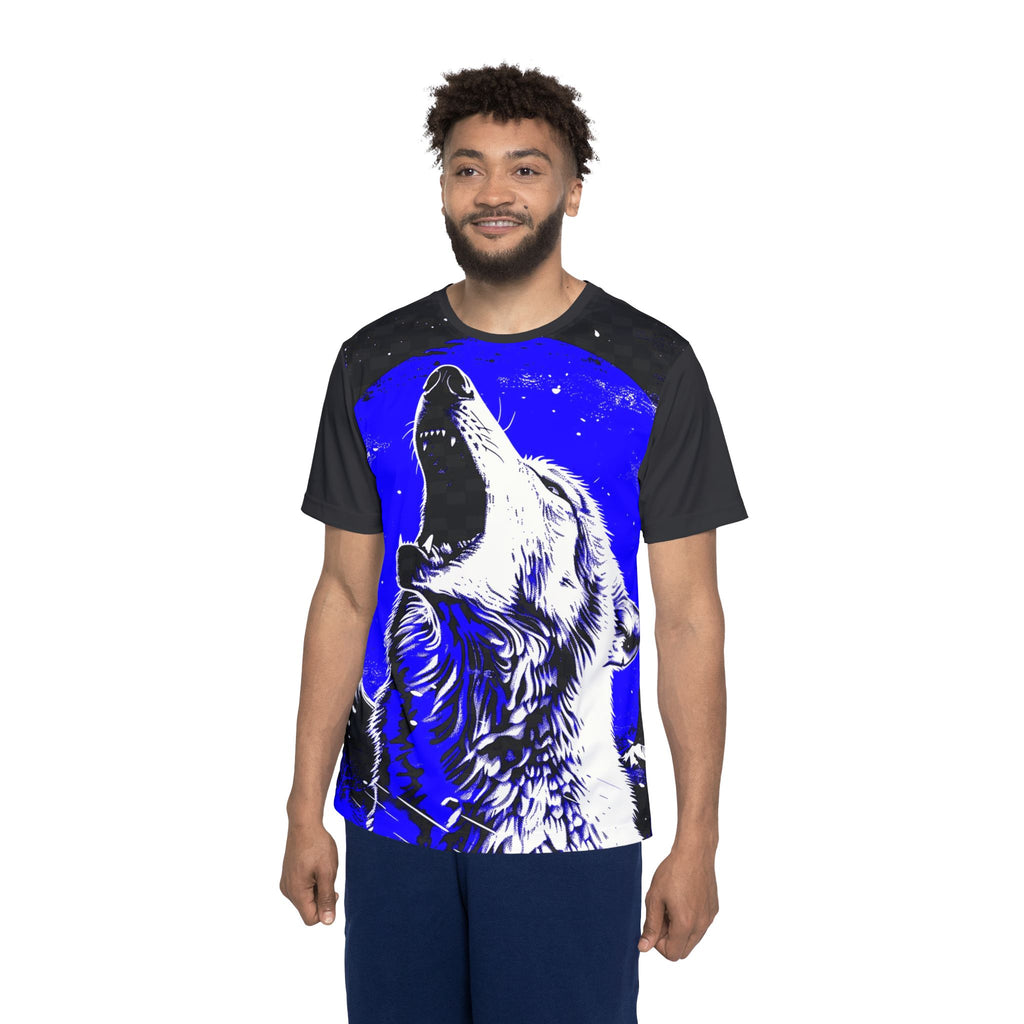 Howling Wolf Sports Jersey — Blue Moon All-Over Print