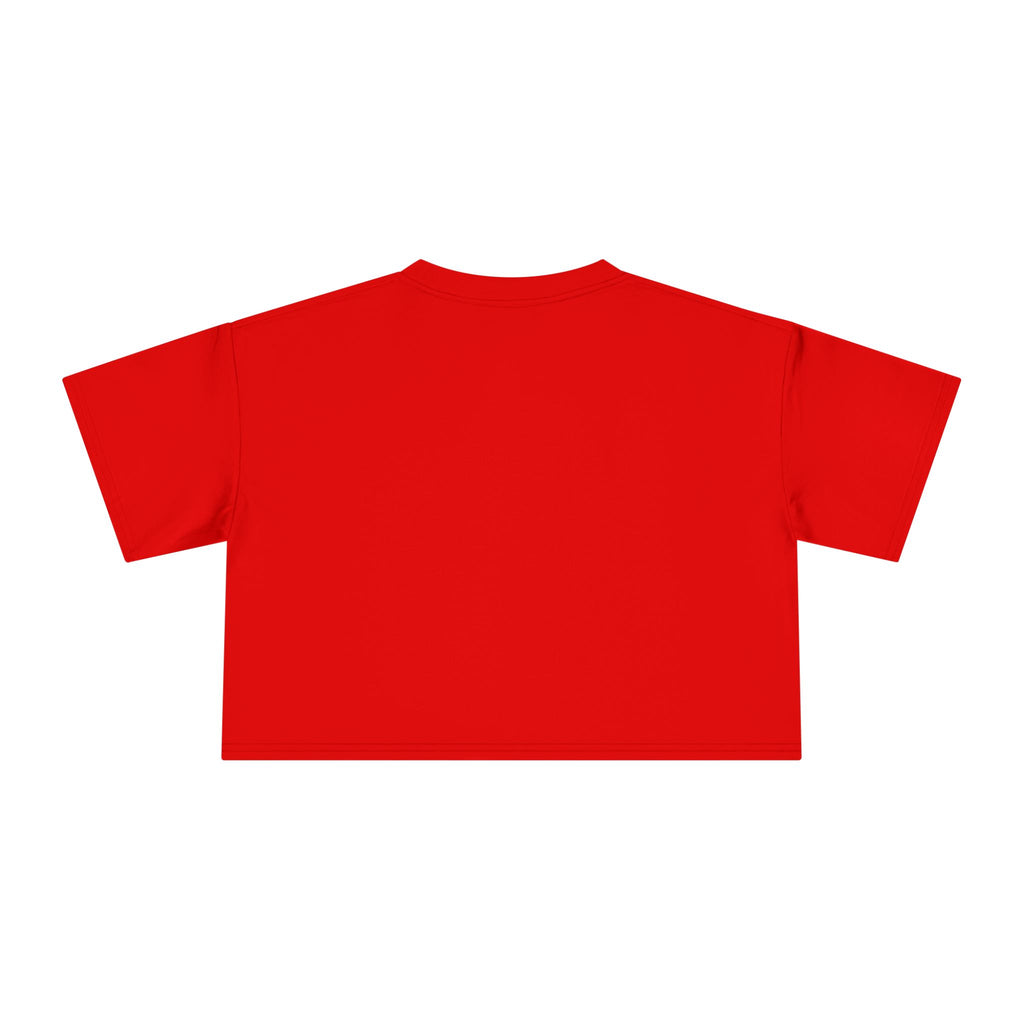 Patriotic Dog Crop Tee — Jack Russell with American Flag