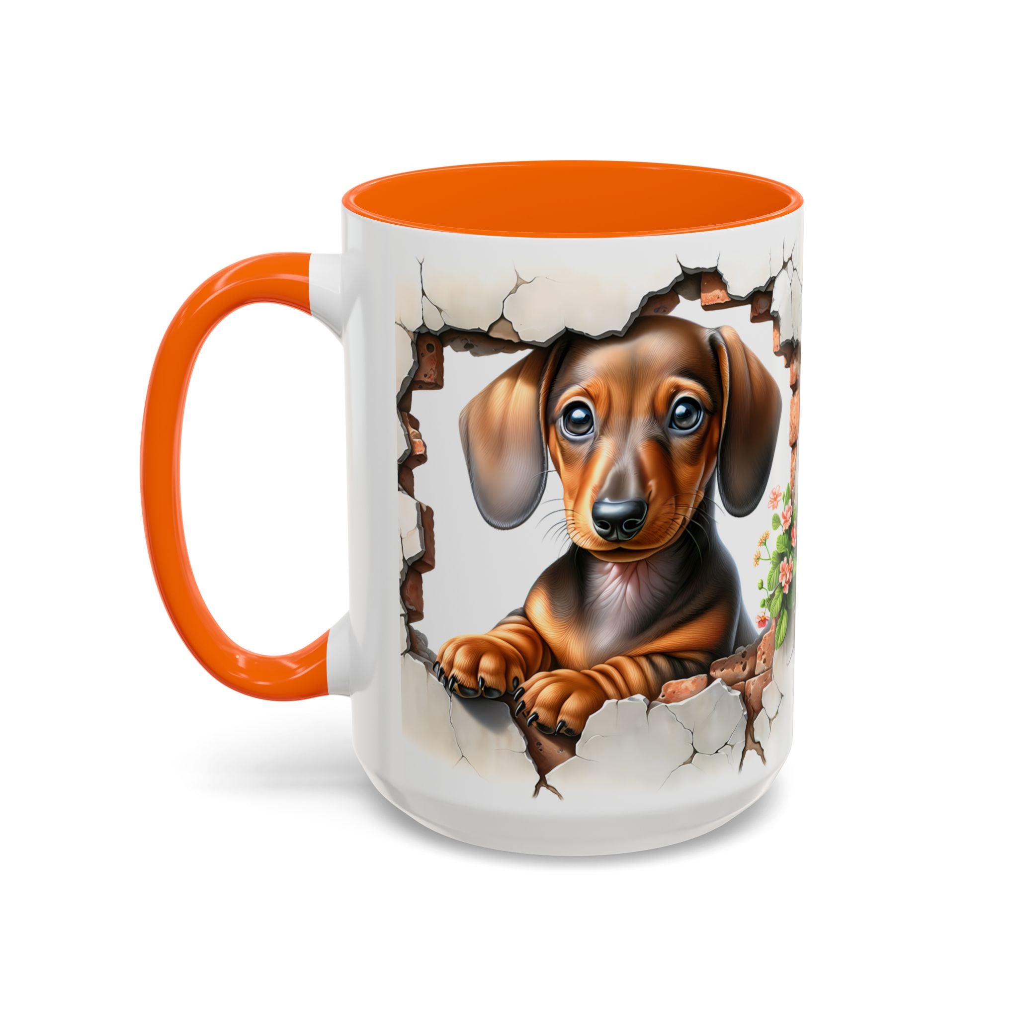 Dachshund Peek-A-Boo Coffee Mug — Cute Puppy Dog Gift
