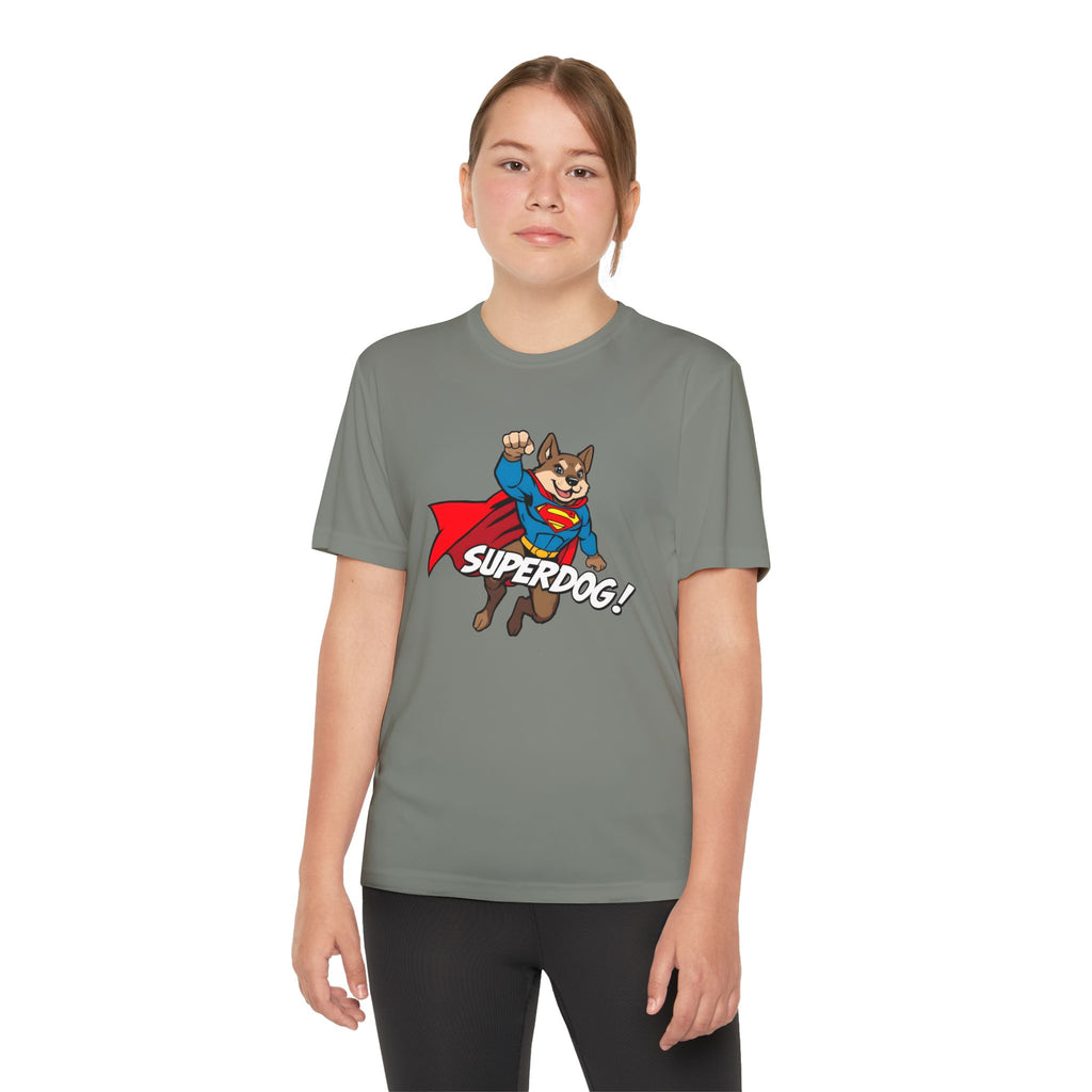 Kids Superdog T-Shirt — Youth Superhero Dog Tee ("SUPERDOG!")