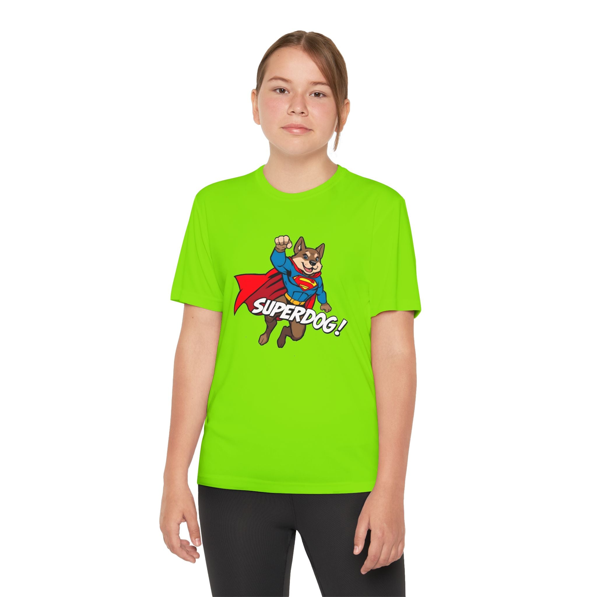 Kids Superdog T-Shirt — Youth Superhero Dog Tee ("SUPERDOG!")
