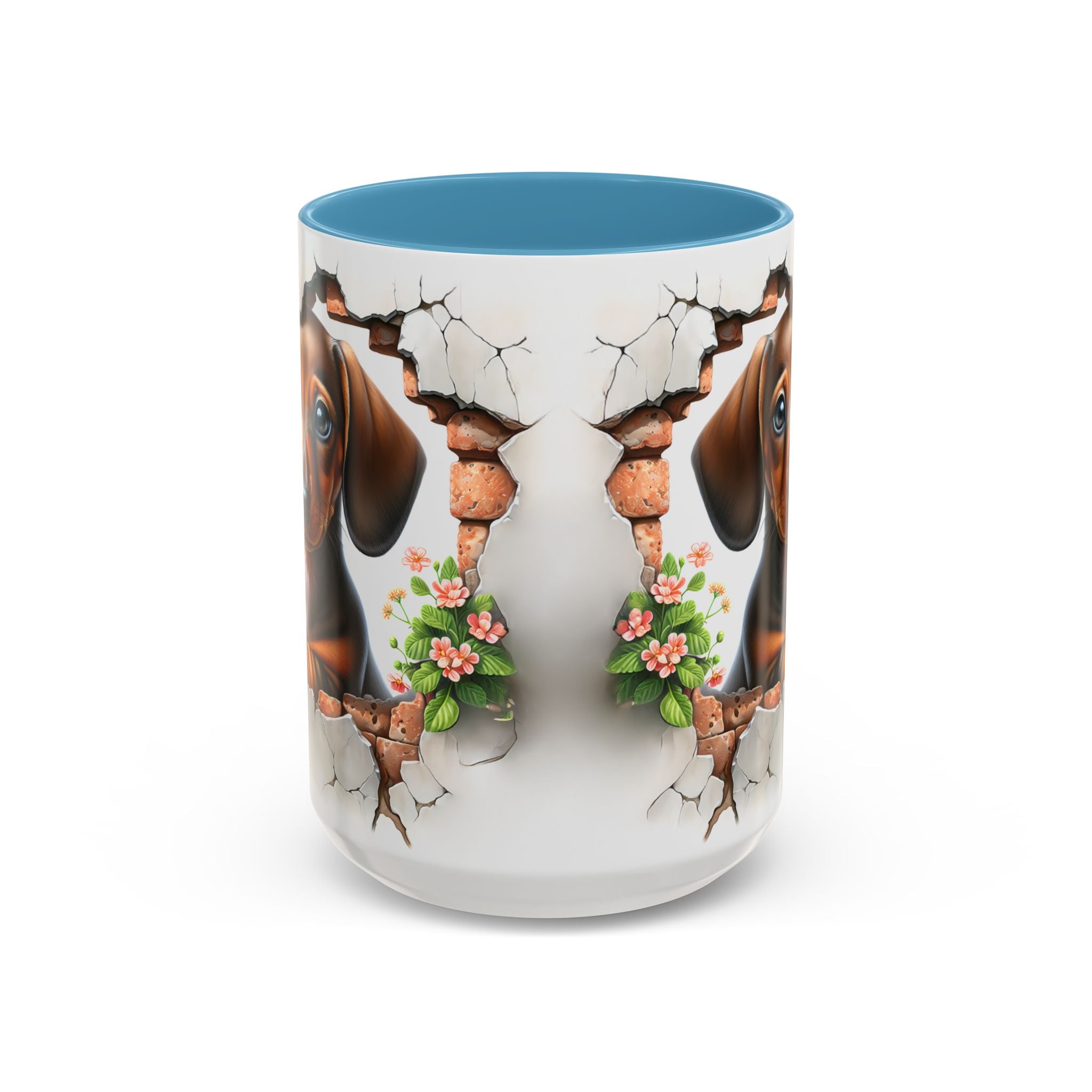 Dachshund Peek-A-Boo Coffee Mug — Cute Puppy Dog Gift