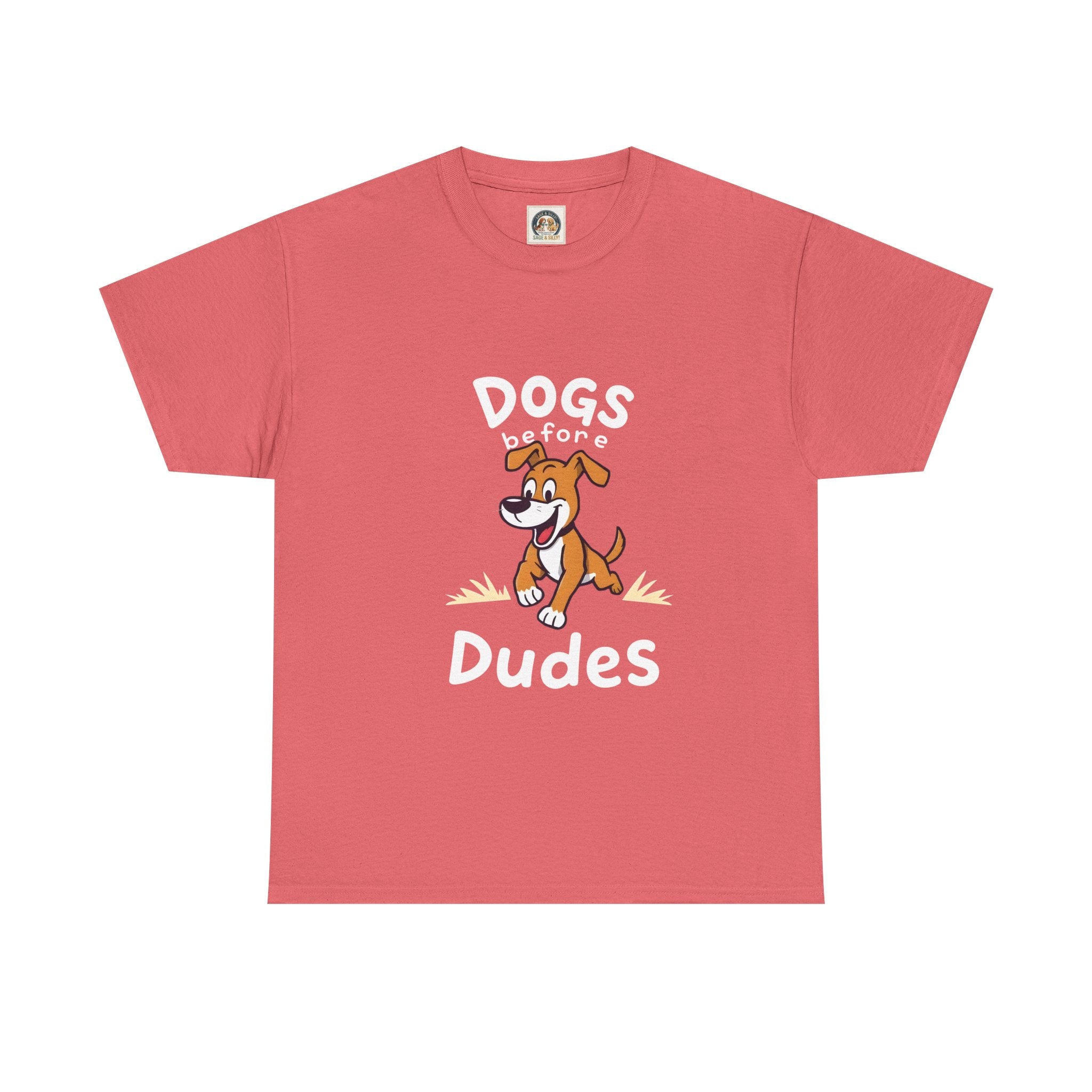 Dogs Before Dudes T-Shirt — Cute Puppy Graphic Tee (Dog Lover Gift)