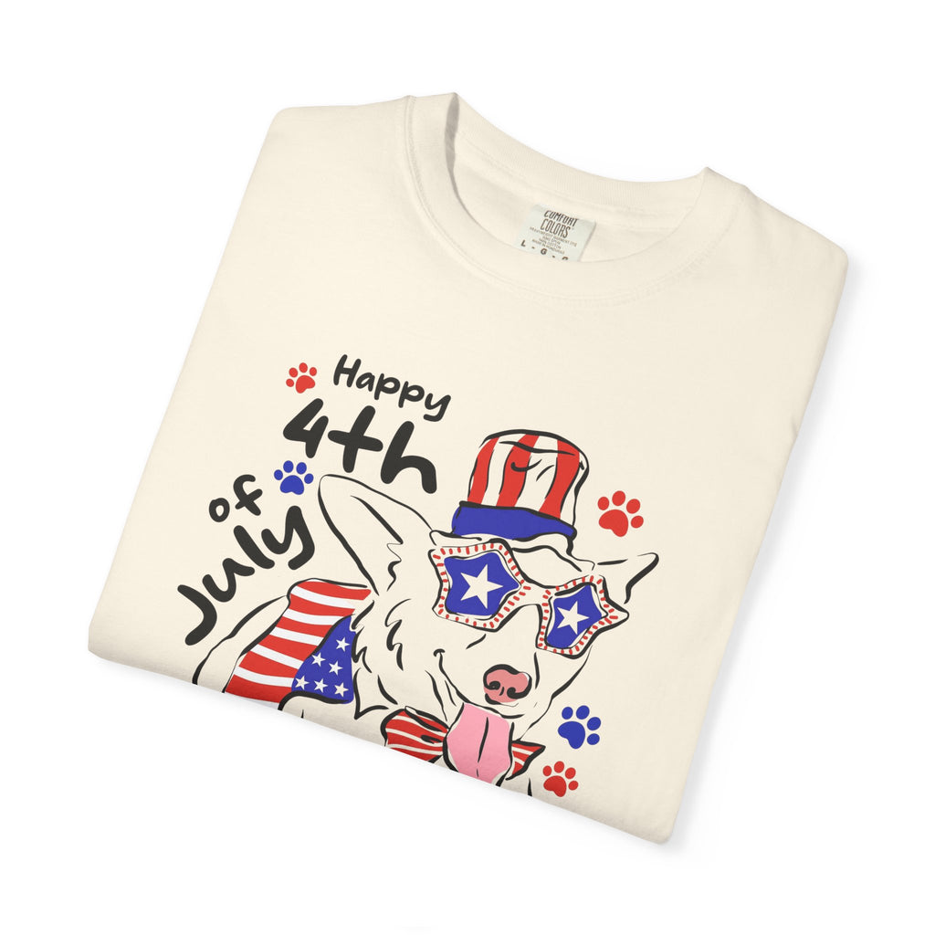 4th of July Dog T-Shirt — Patriotic Pup Graphic Tee