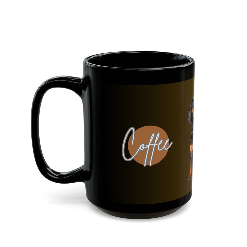 Dachshund Coffee Mug — Cute Black Wiener Dog Design