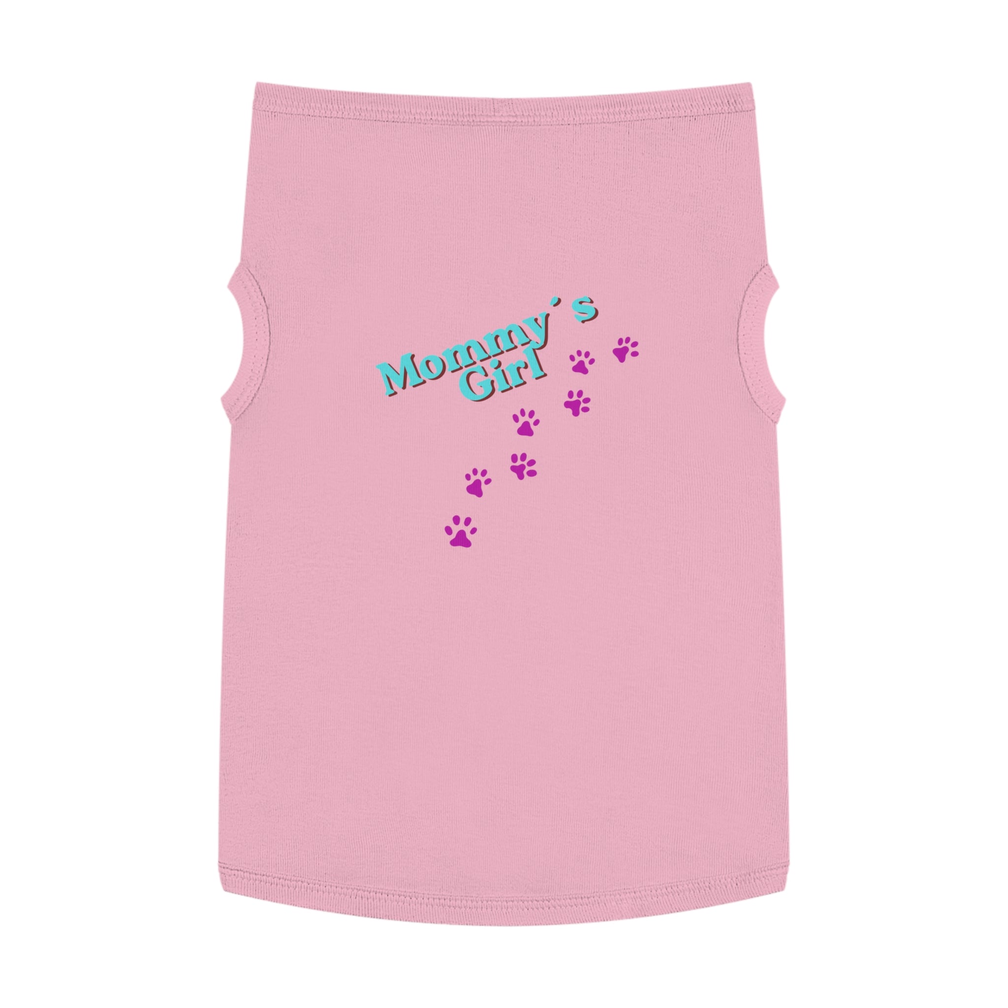 Mommy's Girl Pet Tank Top — Cute Paw Print Dog Shirt for Small Dogs & Puppies
