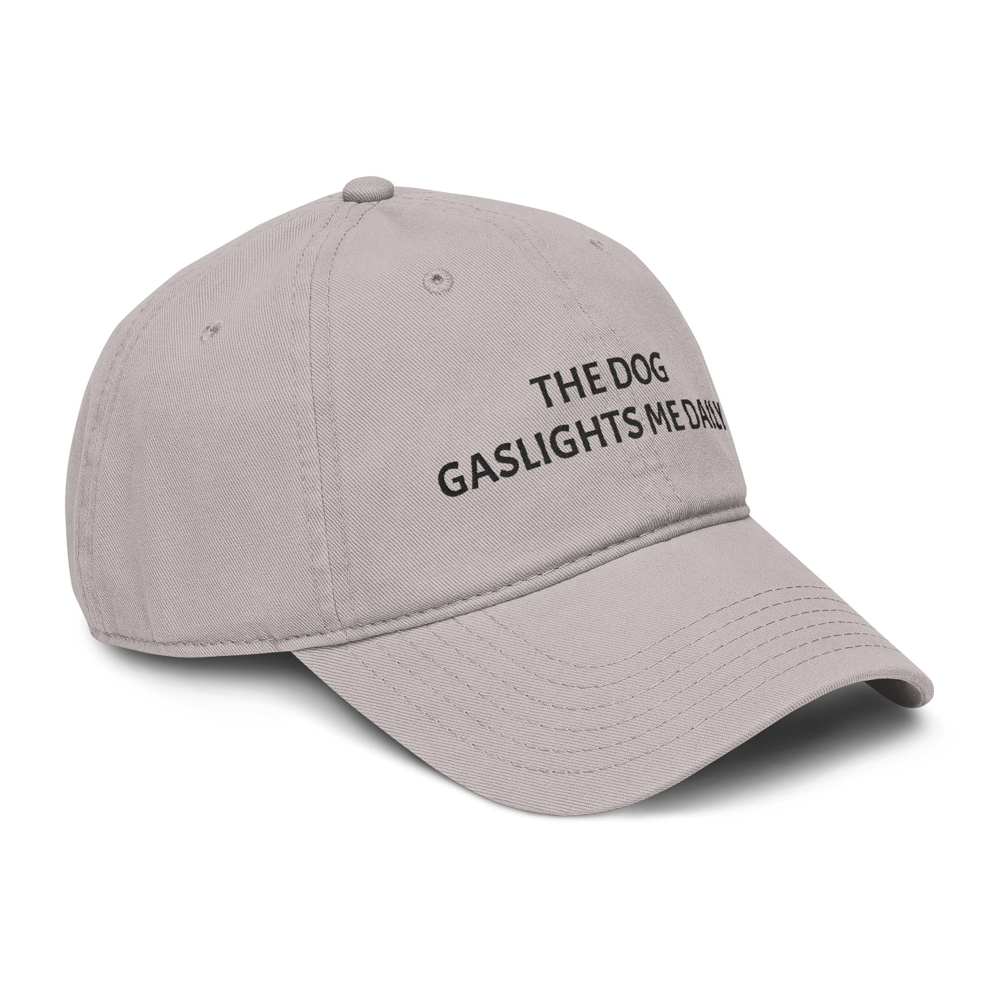 The Dog Gaslights Me Daily Funny Dog Lover Cap