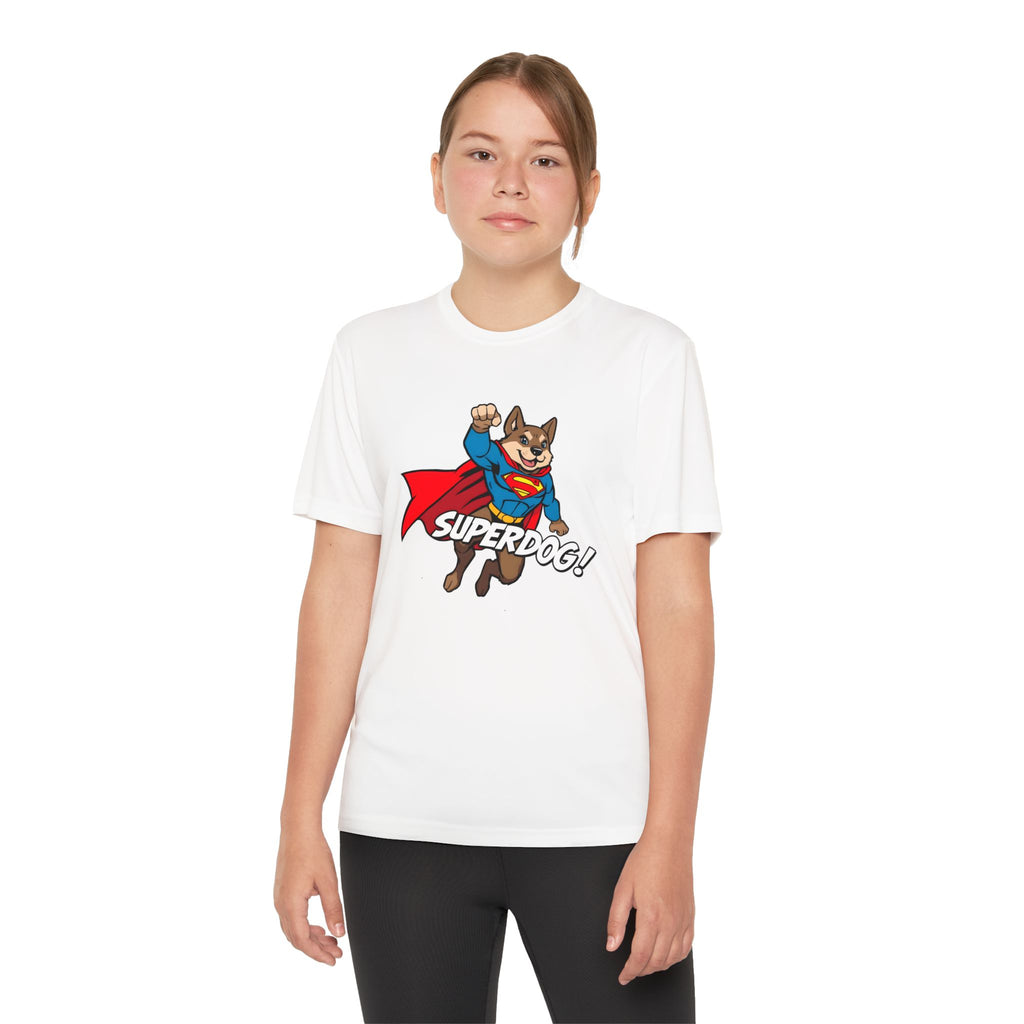 Kids Superdog T-Shirt — Youth Superhero Dog Tee ("SUPERDOG!")