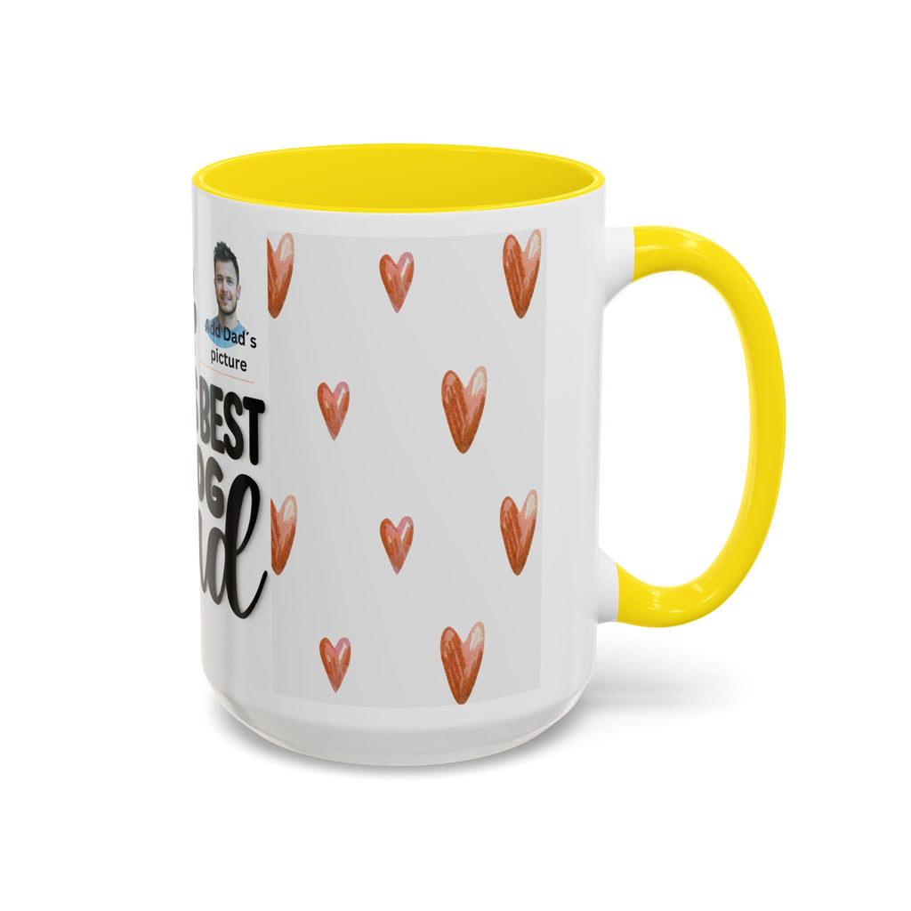 Personalised "World's Best Dog Dad" Coffee Mug — Custom Pet & Owner Photo