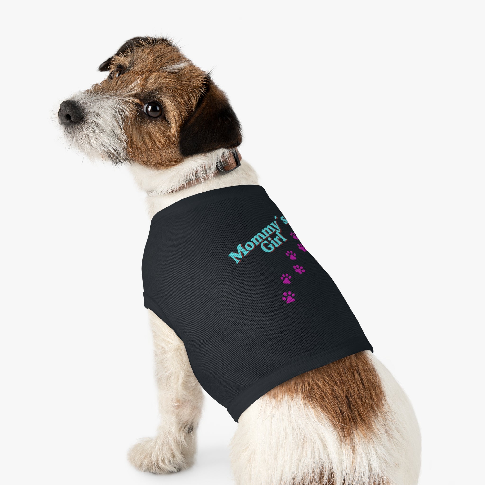 Mommy's Girl Pet Tank Top — Cute Paw Print Dog Shirt for Small Dogs & Puppies