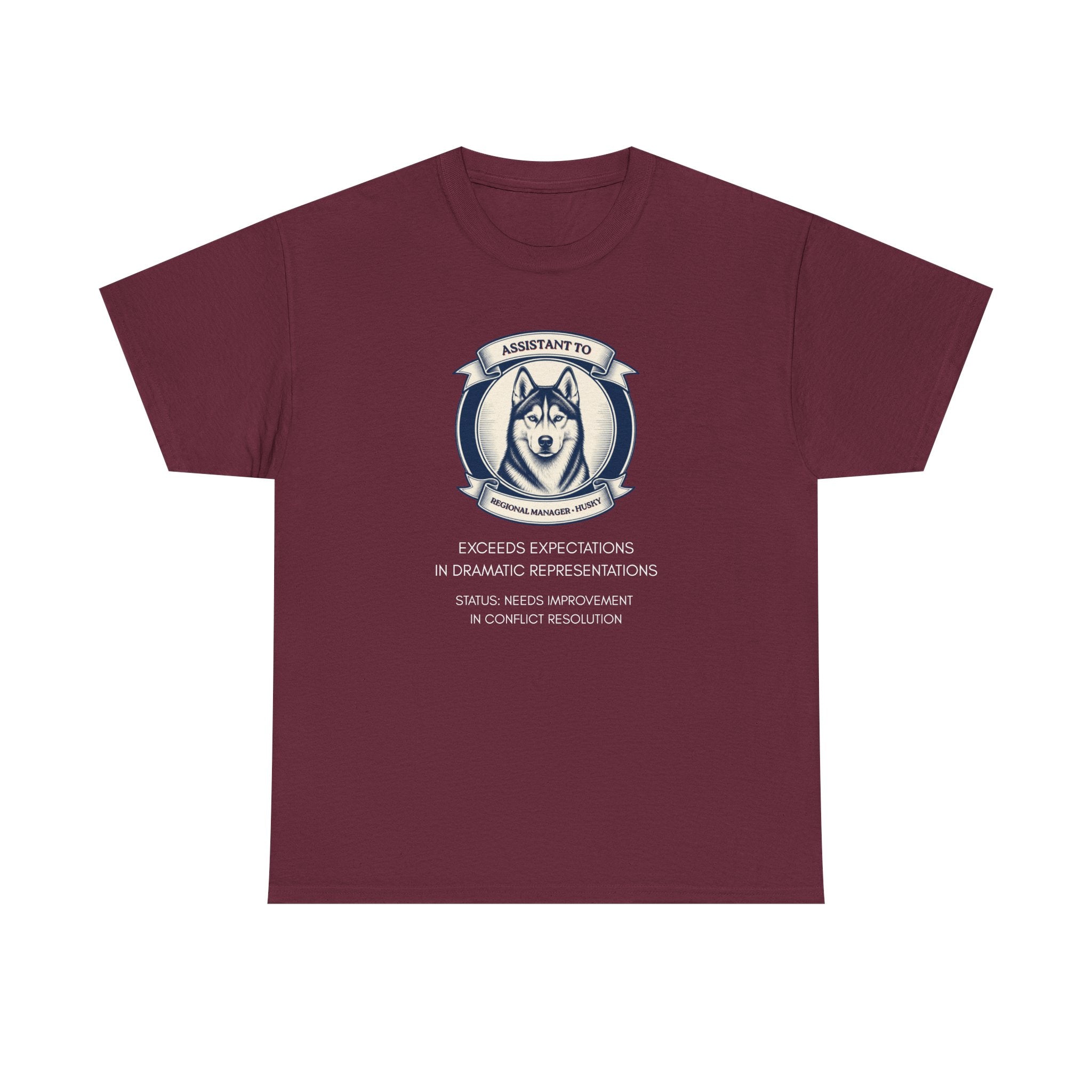 Husky T-Shirt — "I'm Not the Manager, I'm the One the Manager Reports To" Funny Husky Tee
