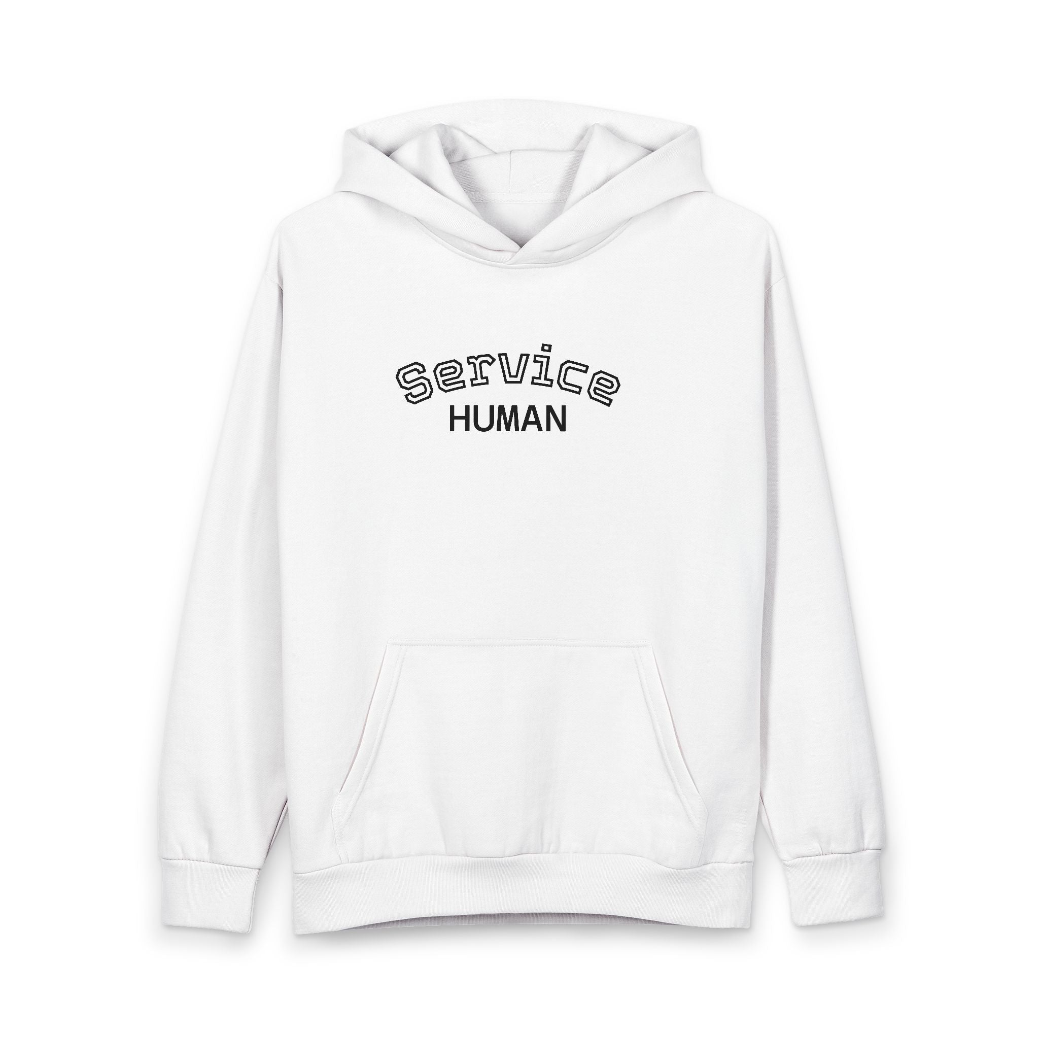 Service Human Hoodie — Funny Service Technician Diagram (on the back) Pullover