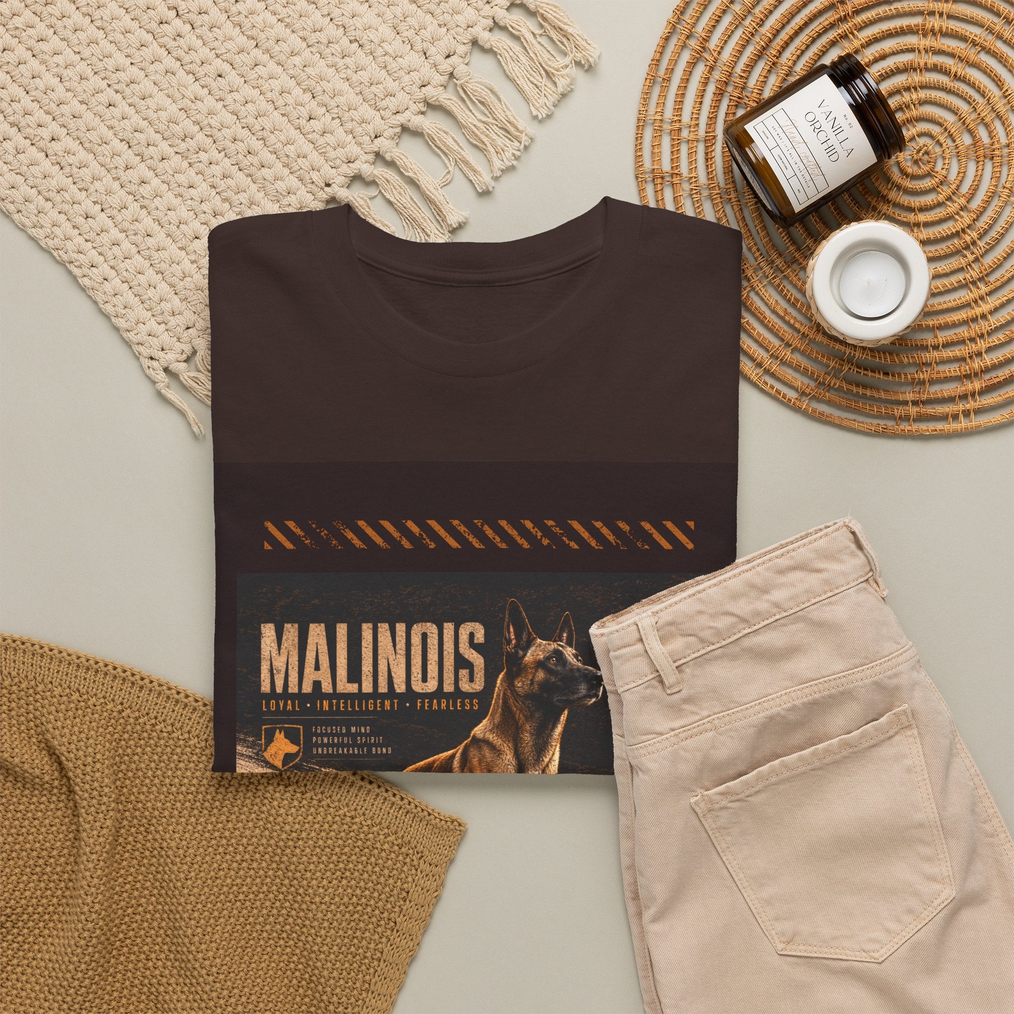 Malinois Dog Tee — Vintage Belgian Malinois Graphic T-Shirt
