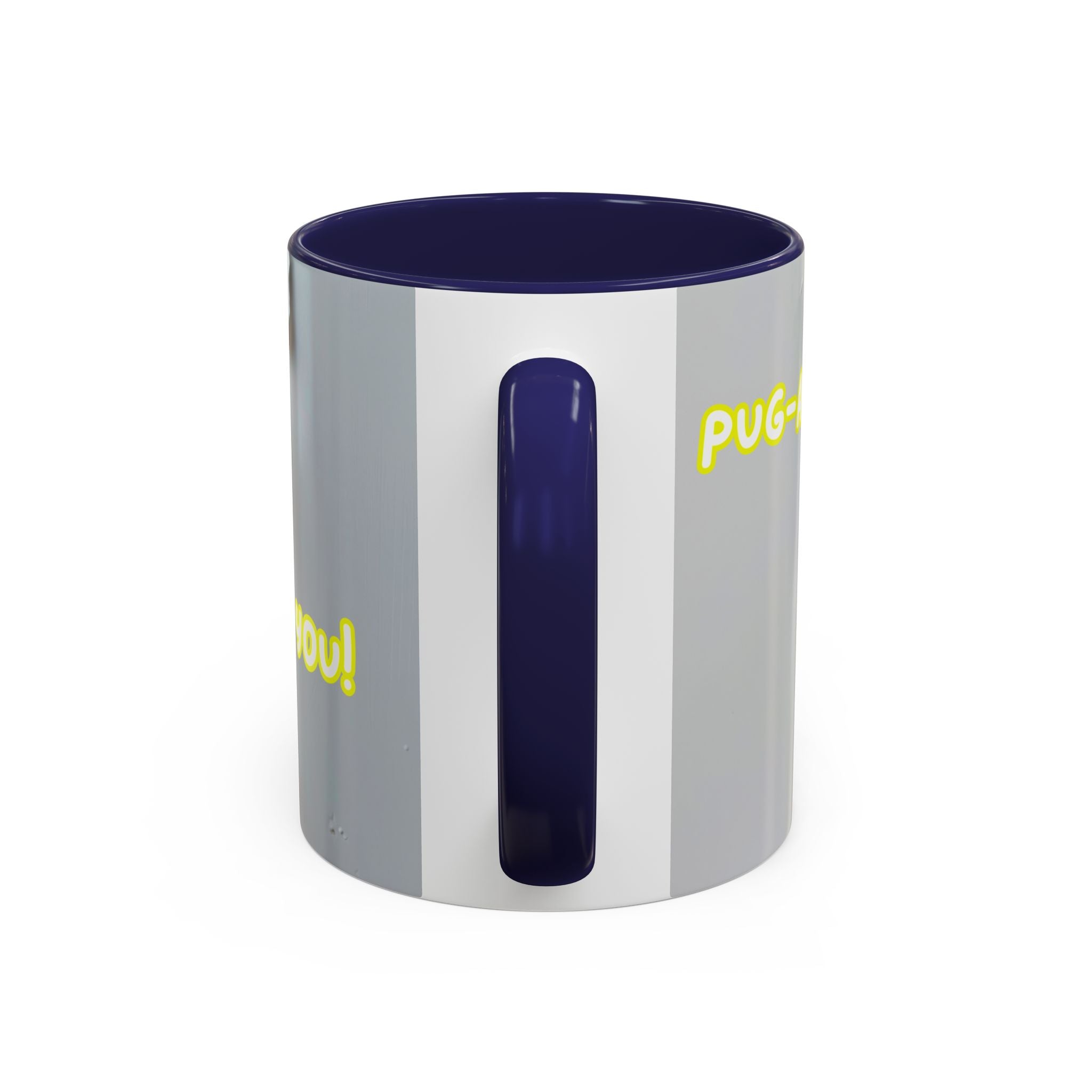 Pug “I See You!” Accent Coffee Mug — Cute Dog Lover Gift (11/15 oz)