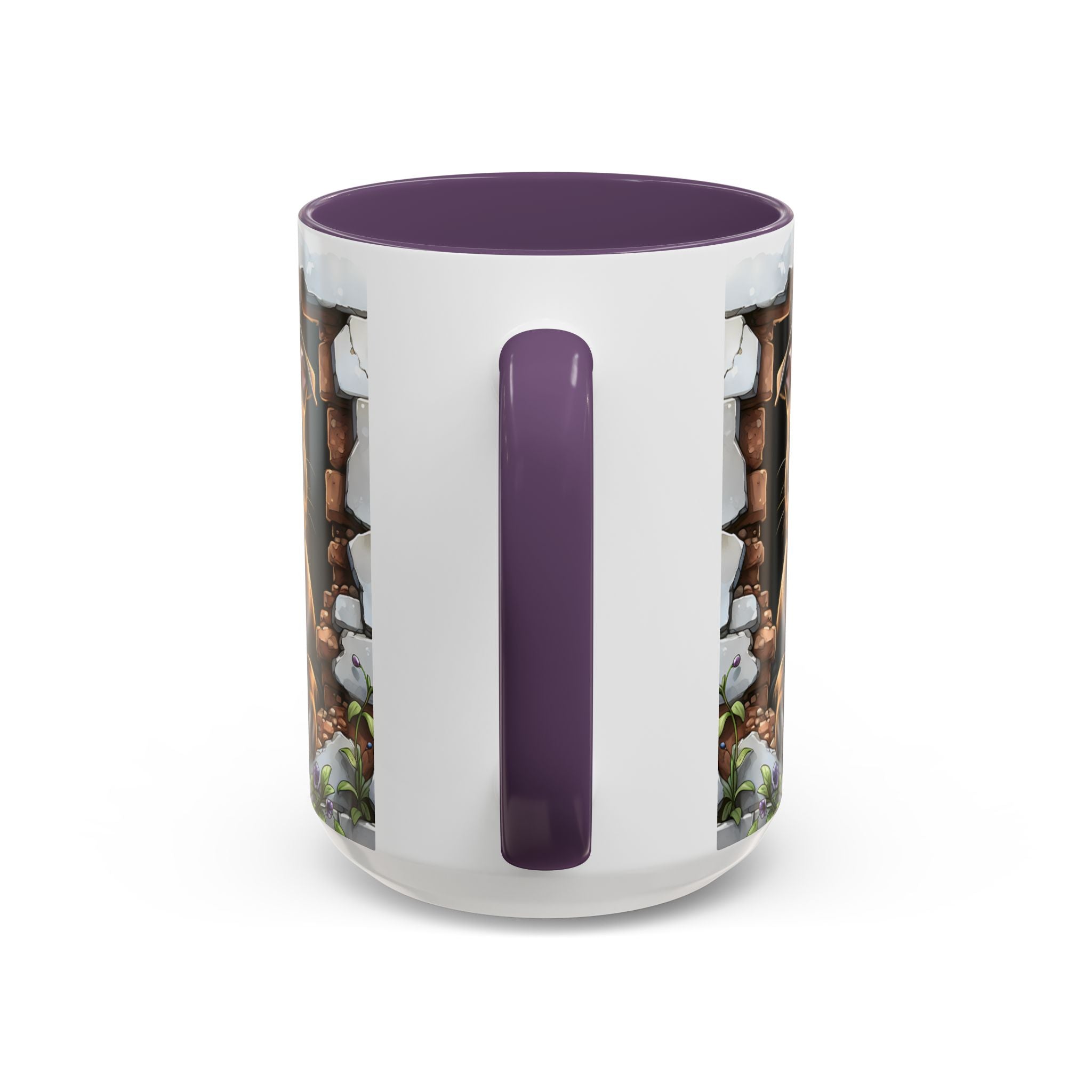 Pit Bull Puppy Peek Accent Coffee Mug – Cute Dog Lover Gift (11/15oz)