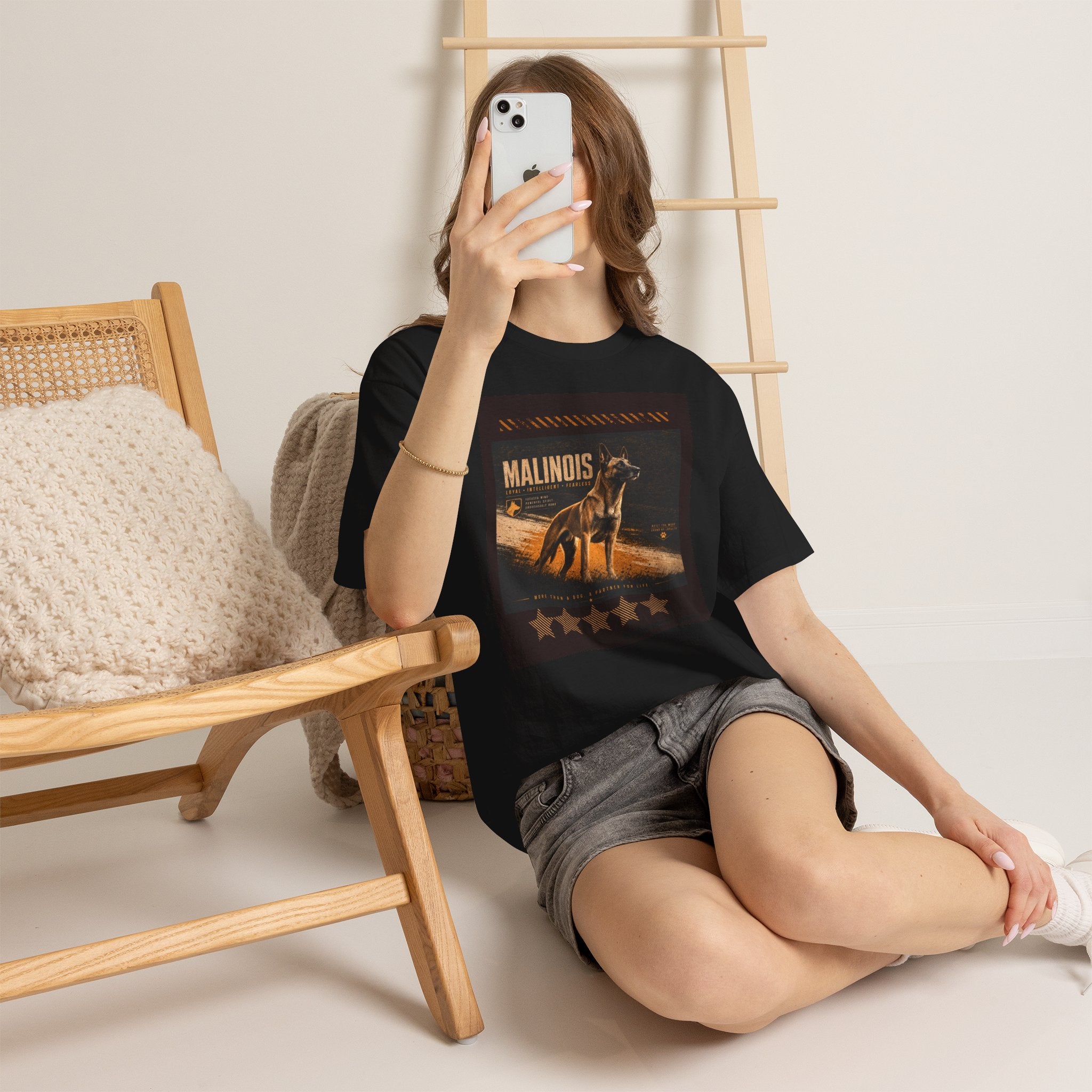 Malinois Dog Tee — Vintage Belgian Malinois Graphic T-Shirt