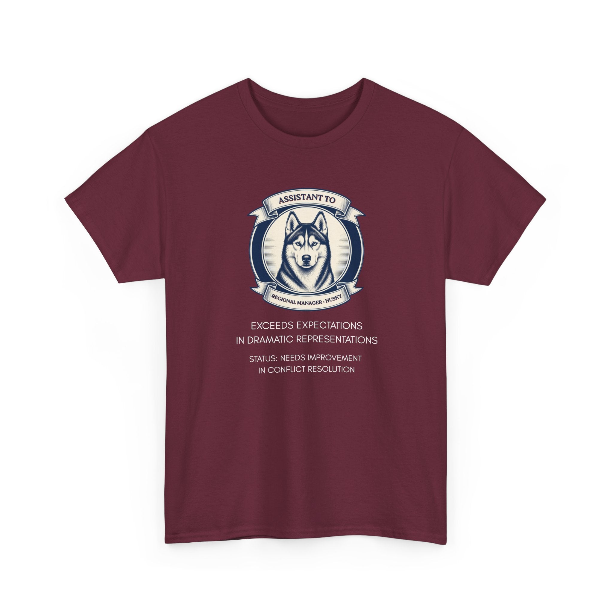 Husky T-Shirt — "I'm Not the Manager, I'm the One the Manager Reports To" Funny Husky Tee