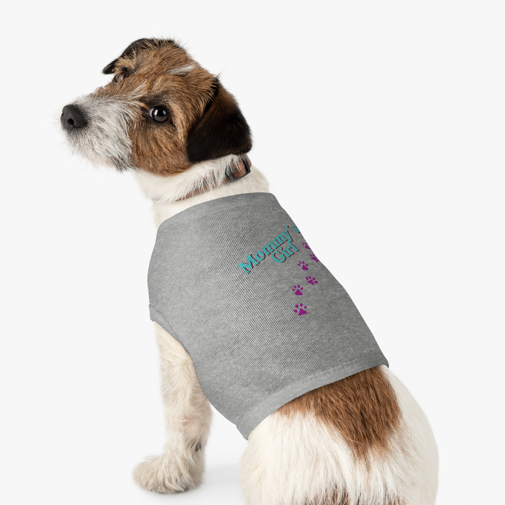 Mommy's Girl Pet Tank Top — Cute Paw Print Dog Shirt for Small Dogs & Puppies
