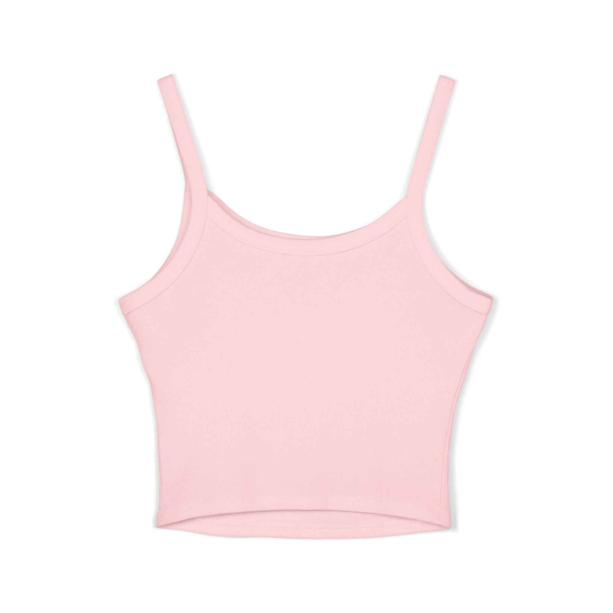 Frenchie Dog Crop Tank — "My Frenchie Judges Silently" Women's Spaghetti Strap Tank