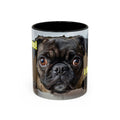 Pug “I See You!” Accent Coffee Mug — Cute Dog Lover Gift (11/15 oz)