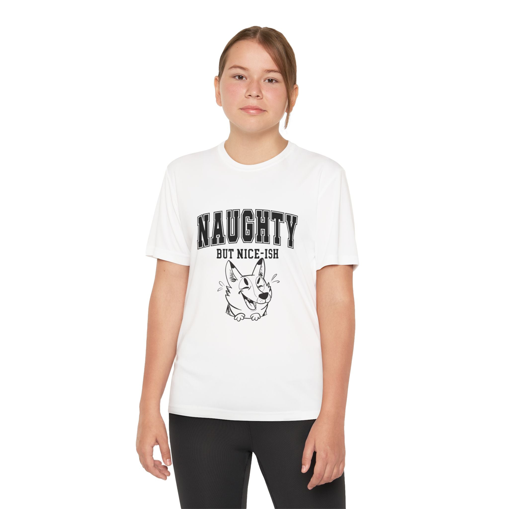 Youth Tee - "Naughty But Nice-ish" Graphic Shirt