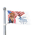 4th of July Dog Flag — Double-Sided American Independence Day Garden Banner