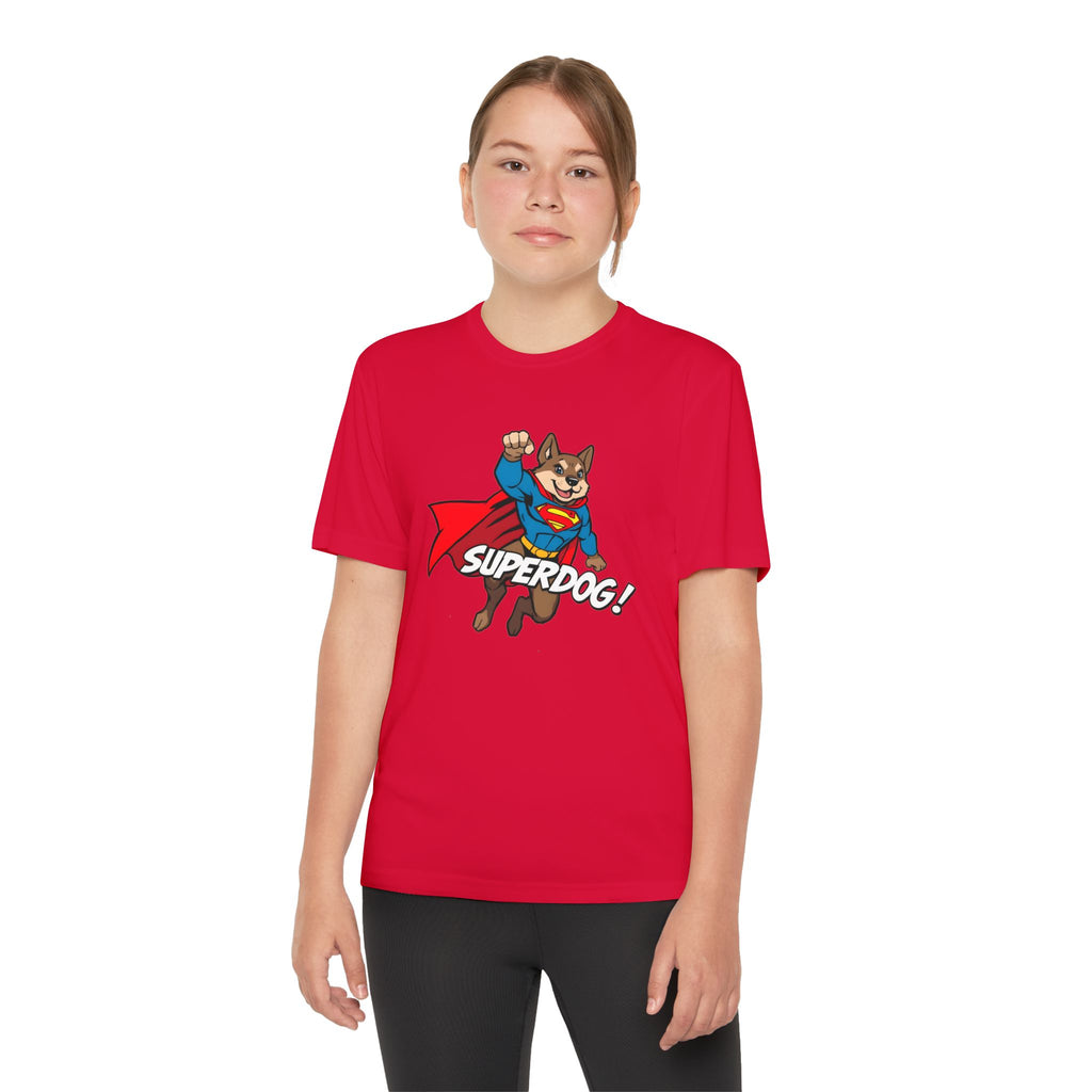 Kids Superdog T-Shirt — Youth Superhero Dog Tee ("SUPERDOG!")