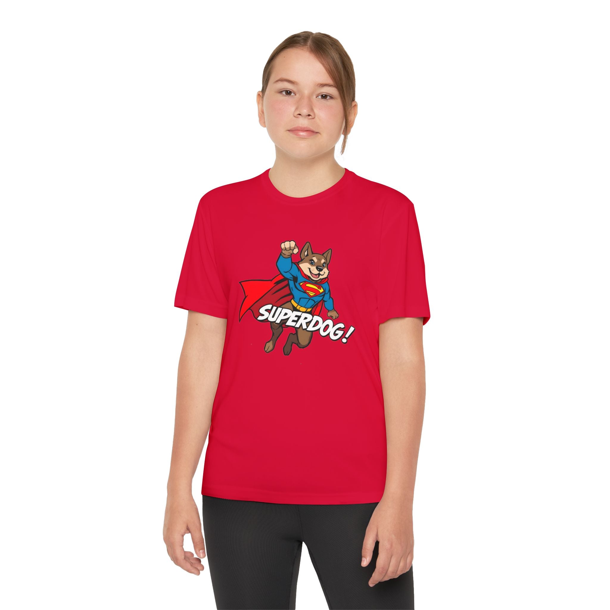 Kids Superdog T-Shirt — Youth Superhero Dog Tee ("SUPERDOG!")