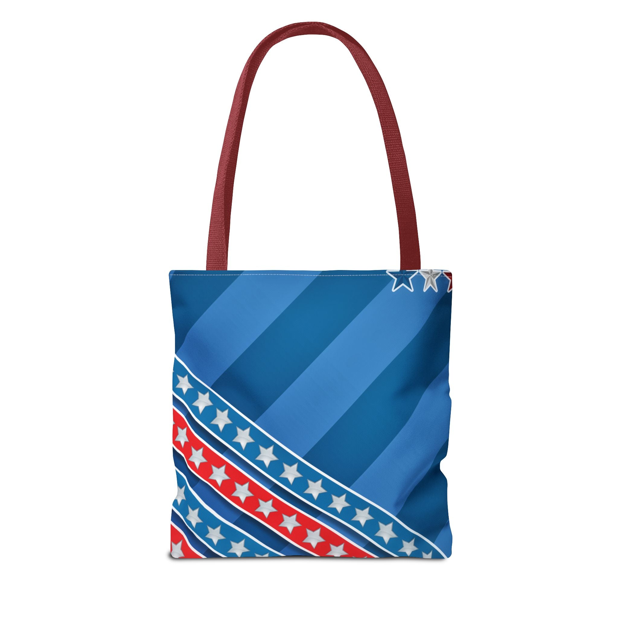 Patriotic Dog Tote Bag — "We Love Our Dog and the USA" AOP Tote
