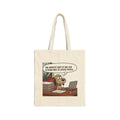 Tote Bag — Funny Office Dog Design: “The hardest part of my job is being nice to stupid people”