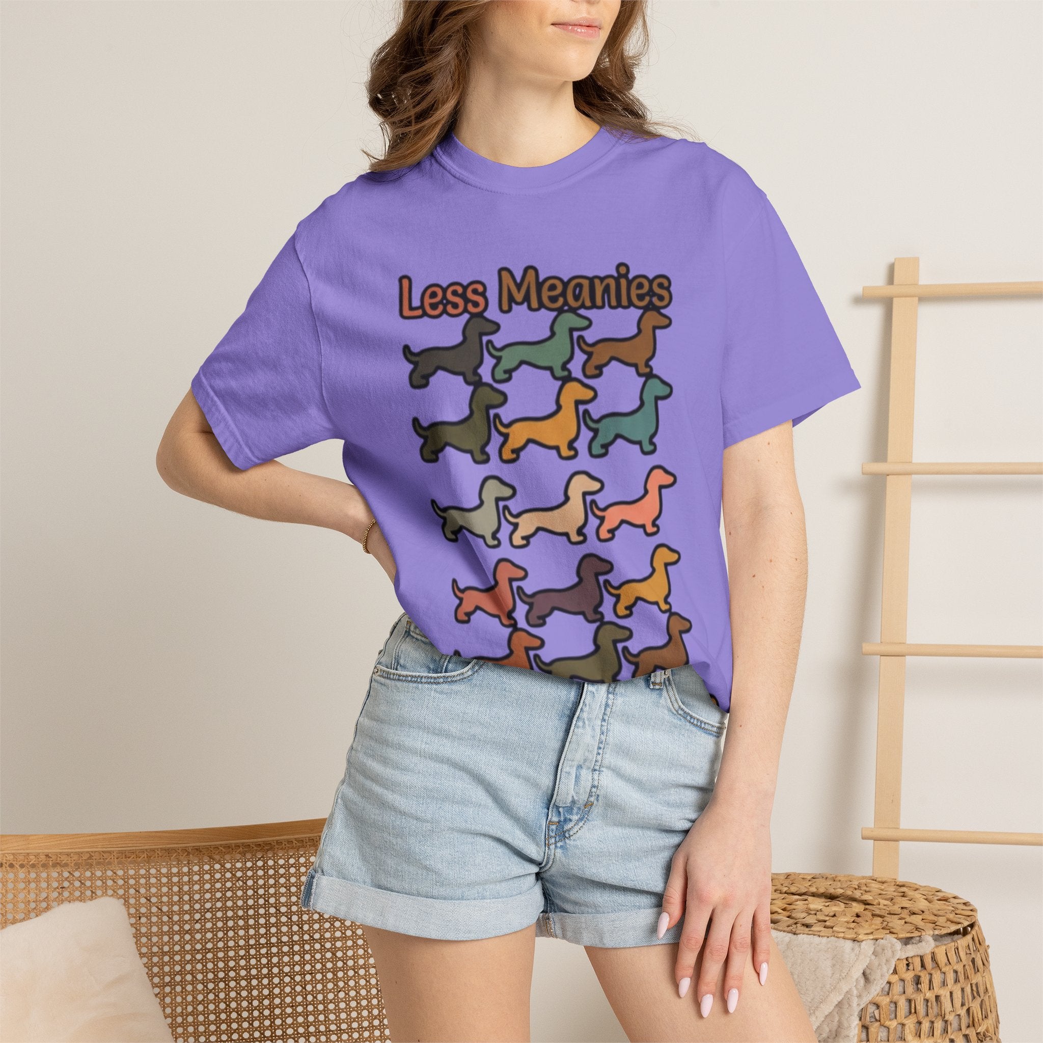 Less Meanies More Weenies Dachshund T-Shirt