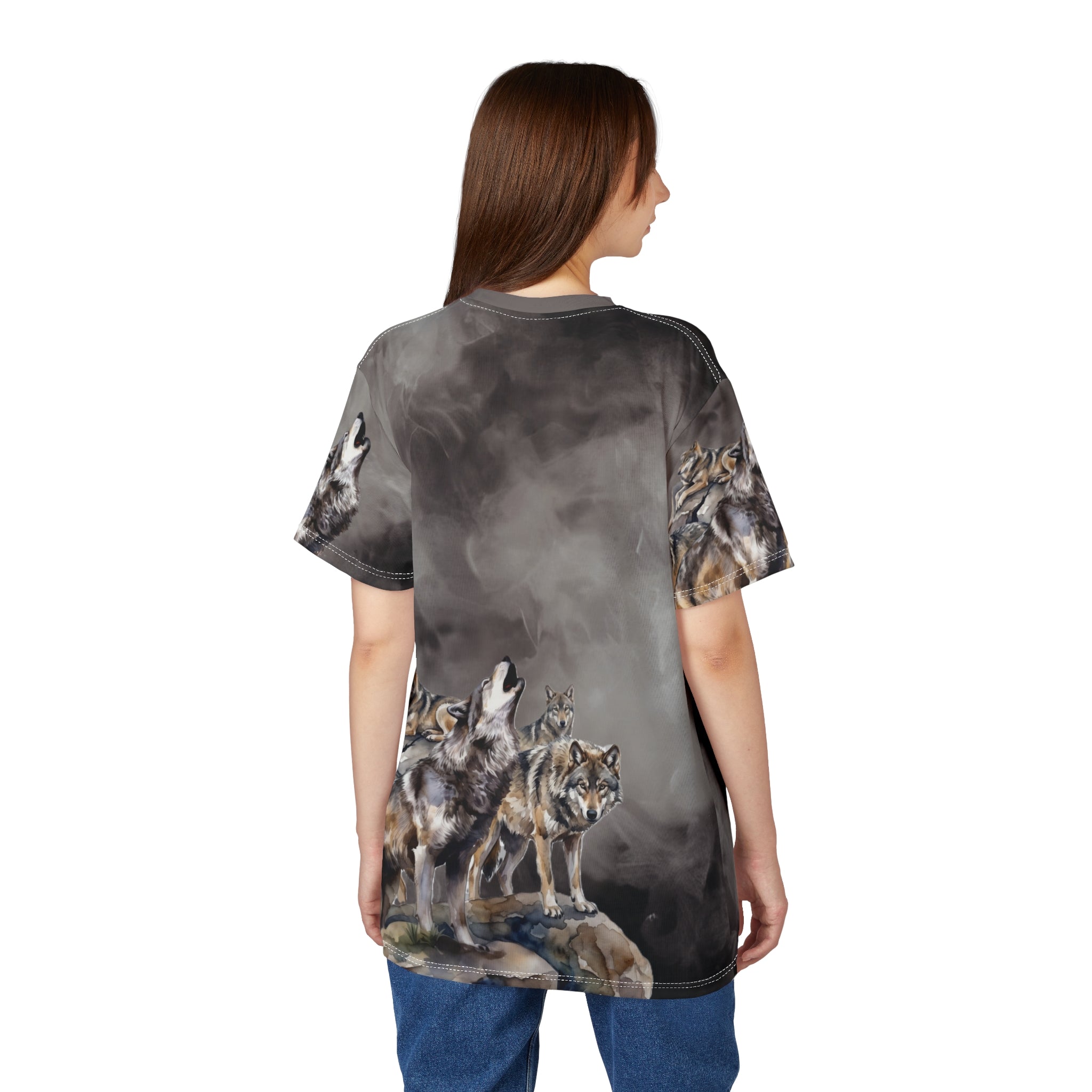 Calling The Pack – Wolves All-Over Print T-Shirt