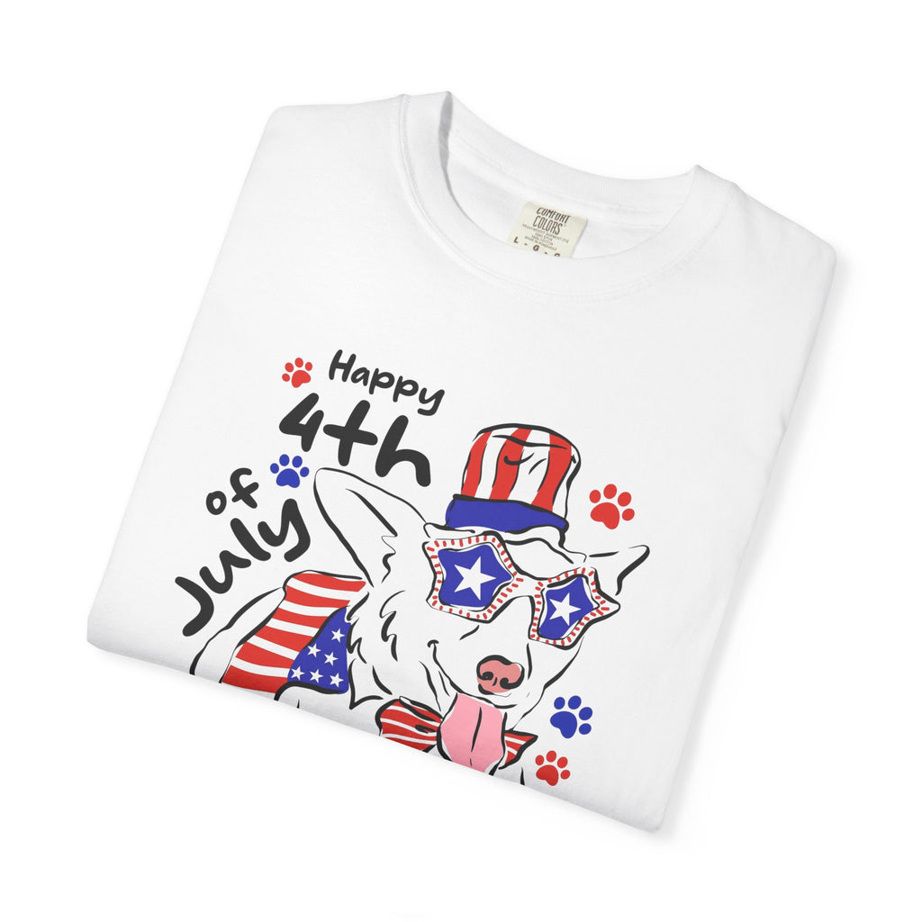 4th of July Dog T-Shirt — Patriotic Pup Graphic Tee