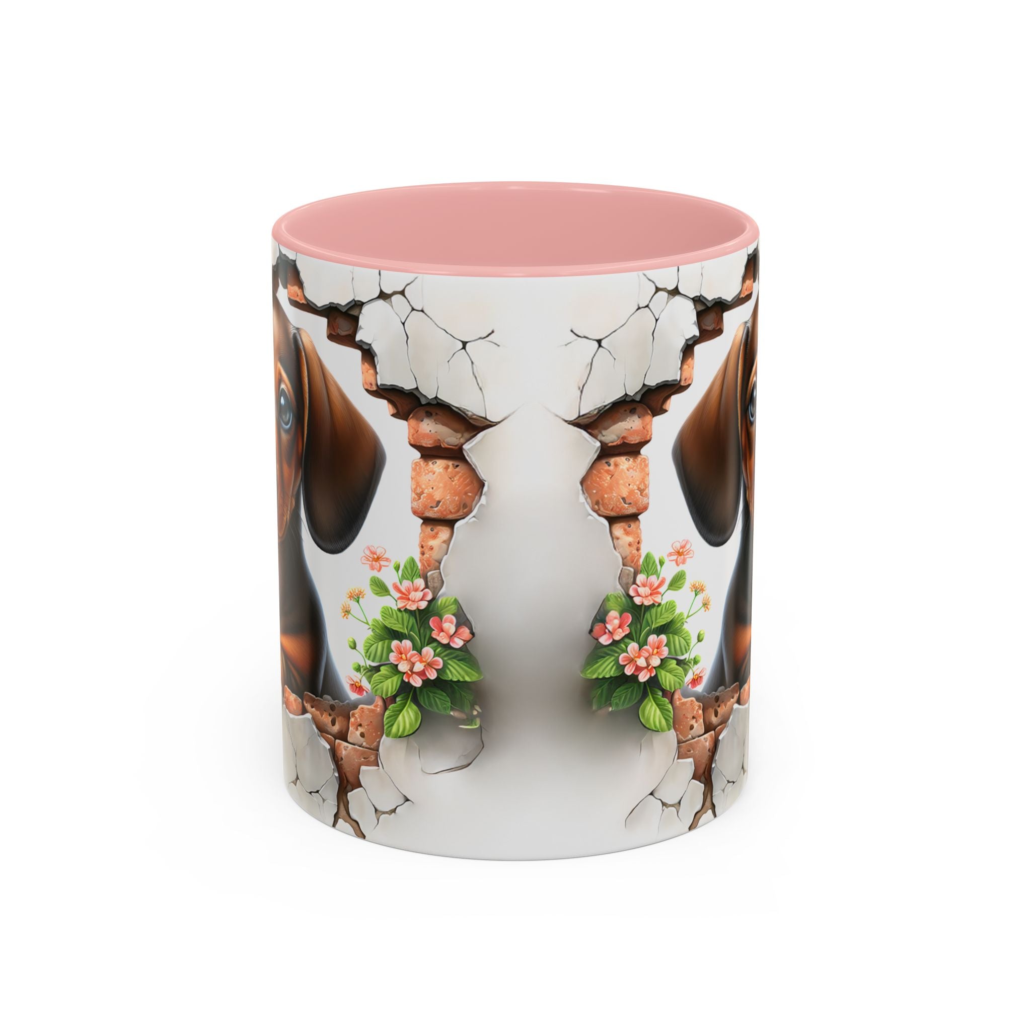Dachshund Peek-A-Boo Coffee Mug — Cute Puppy Dog Gift