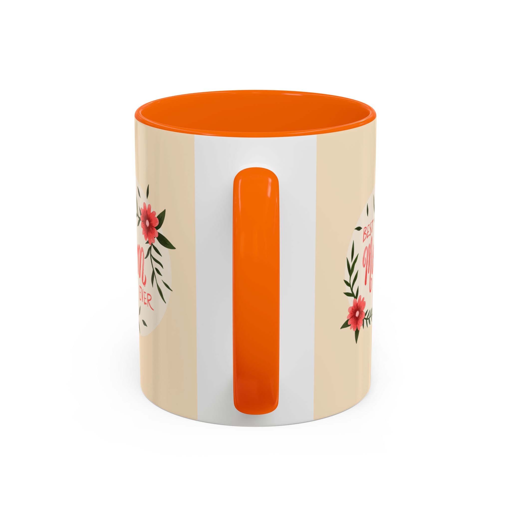 Best Mom Ever Coffee Mug — Cute Dachshund with Tulips