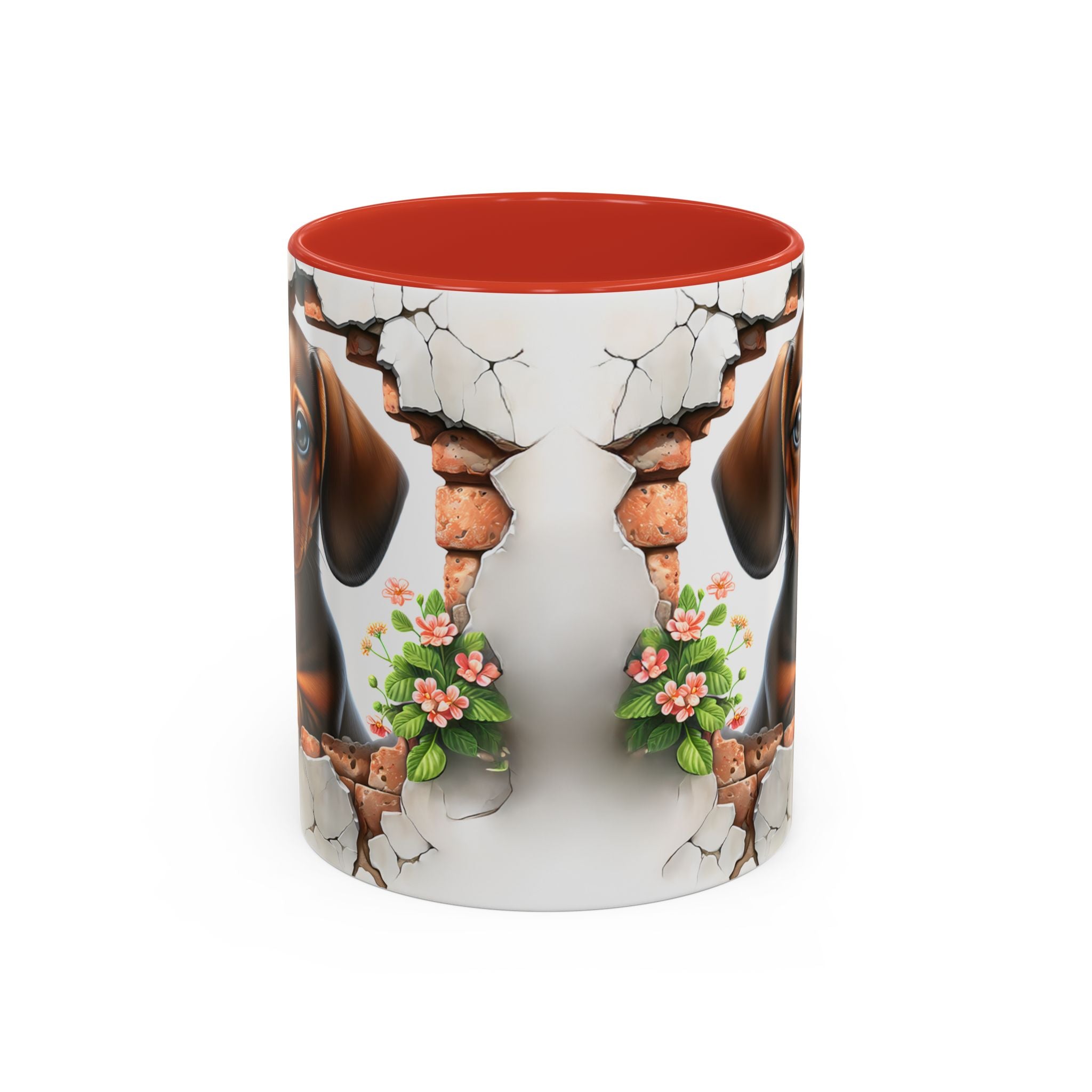 Dachshund Peek-A-Boo Coffee Mug — Cute Puppy Dog Gift