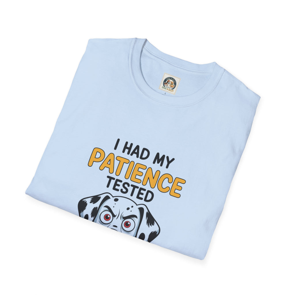 “I Had My Patience Tested I’m Negative” Dalmatian Graphic T-Shirt