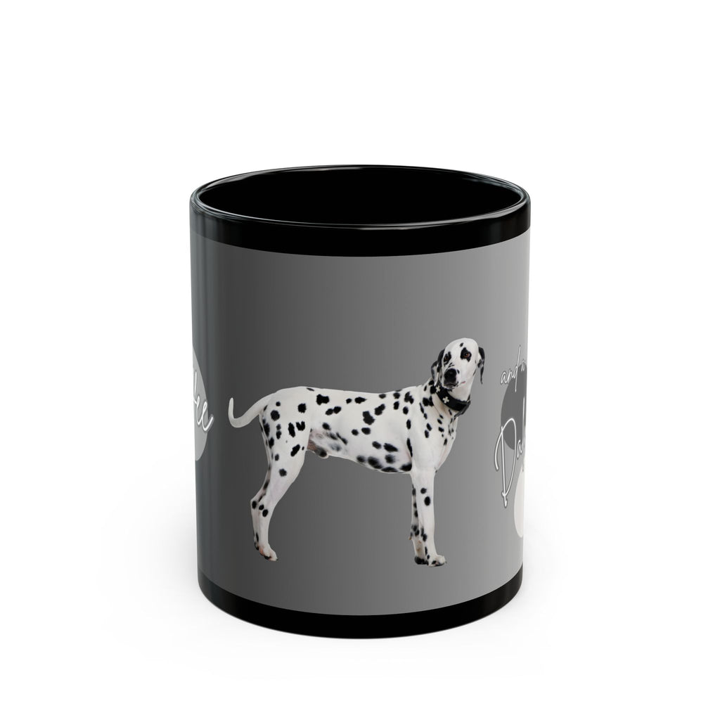 Dalmatian Dog Black Coffee Mug — 11oz & 15oz Ceramic Gift