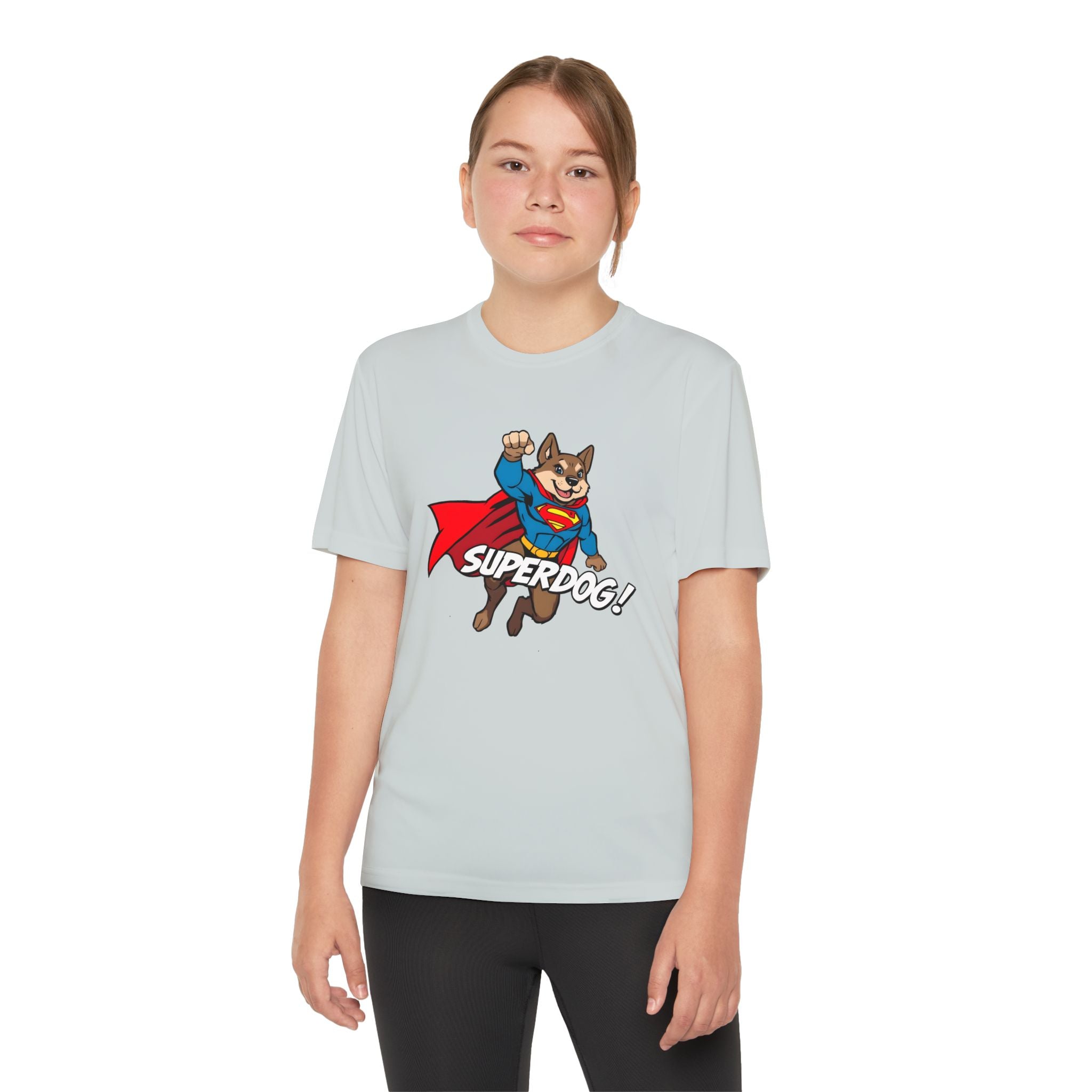 Kids Superdog T-Shirt — Youth Superhero Dog Tee ("SUPERDOG!")