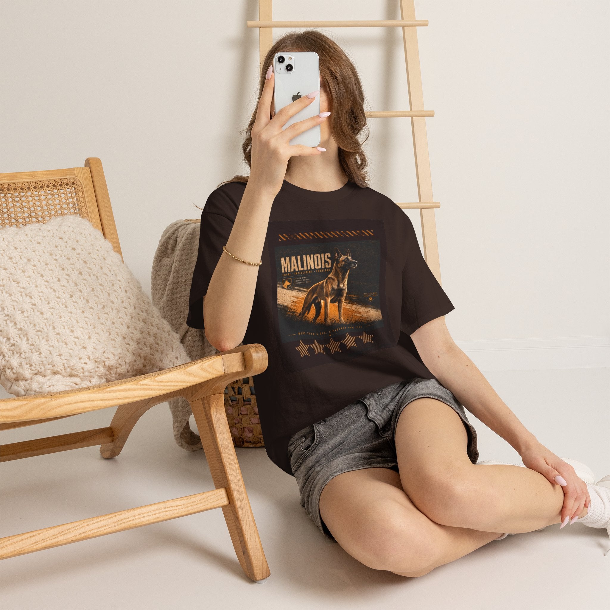 Malinois Dog Tee — Vintage Belgian Malinois Graphic T-Shirt