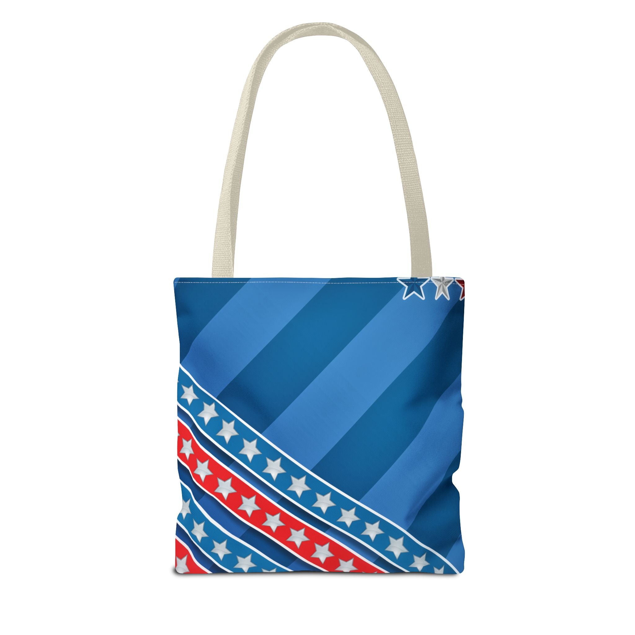 Patriotic Dog Tote Bag — "We Love Our Dog and the USA" AOP Tote