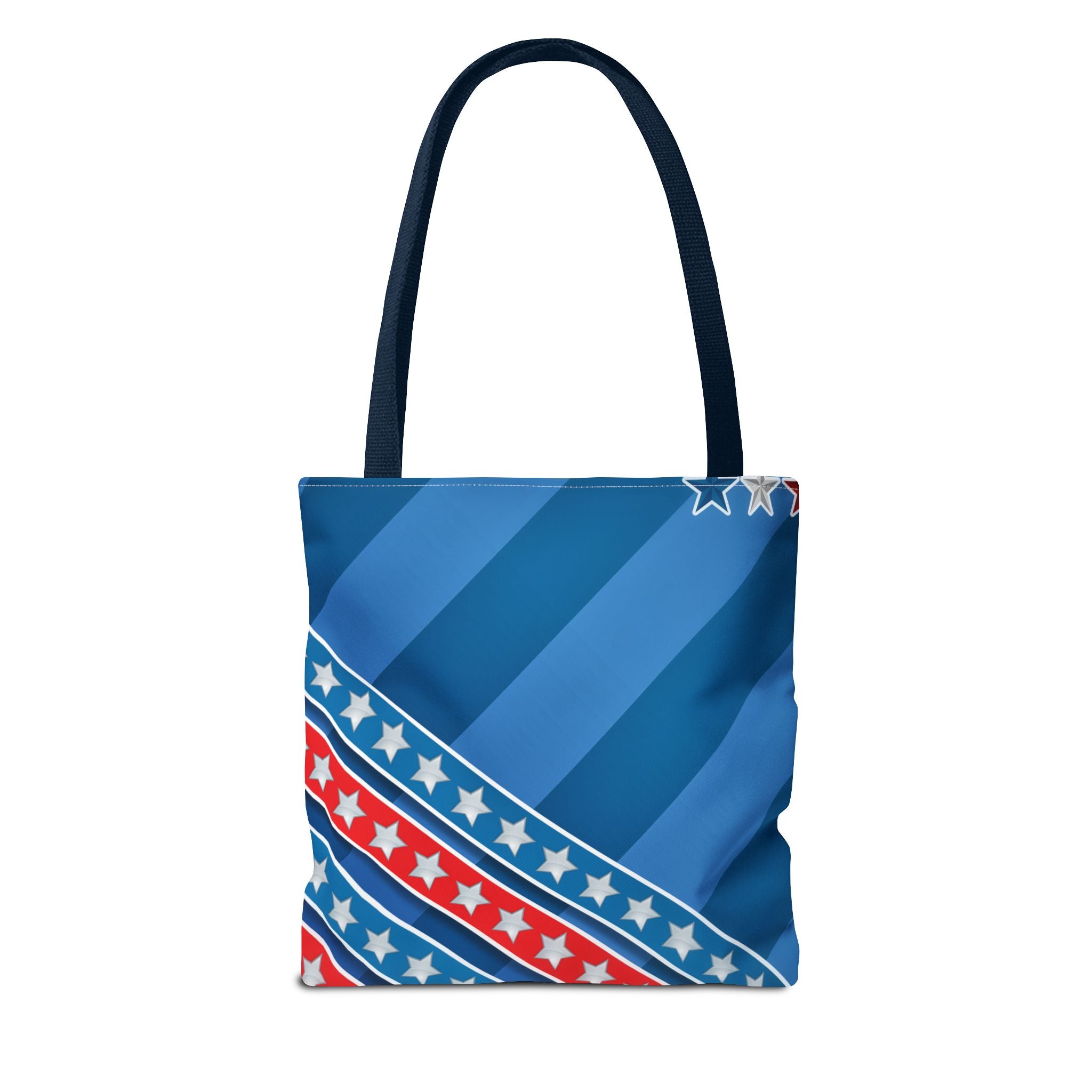 Patriotic Dog Tote Bag — "We Love Our Dog and the USA" AOP Tote
