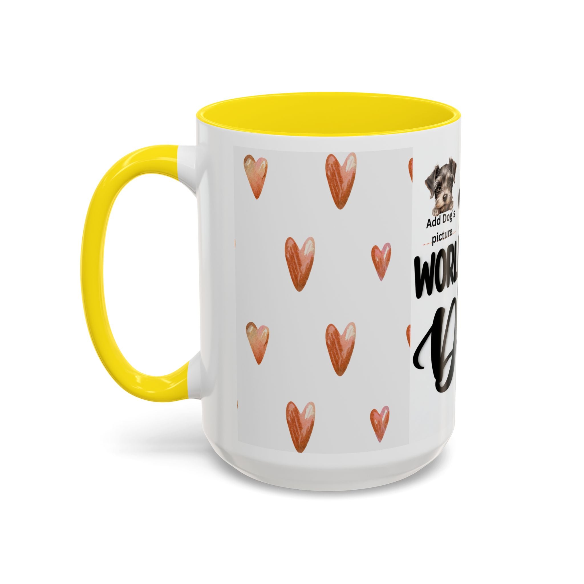 Personalised "World's Best Dog Dad" Coffee Mug — Custom Pet & Owner Photo