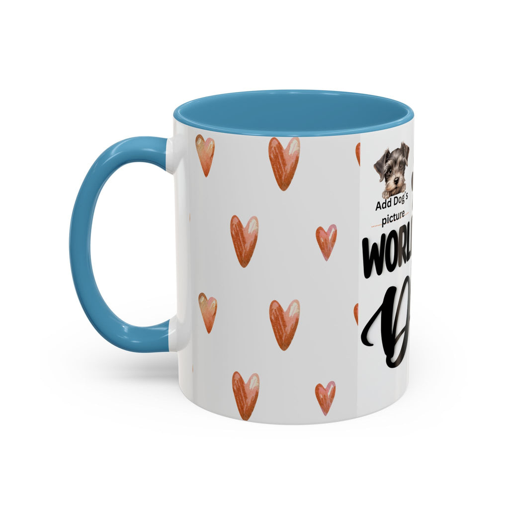 Personalised "World's Best Dog Dad" Coffee Mug — Custom Pet & Owner Photo